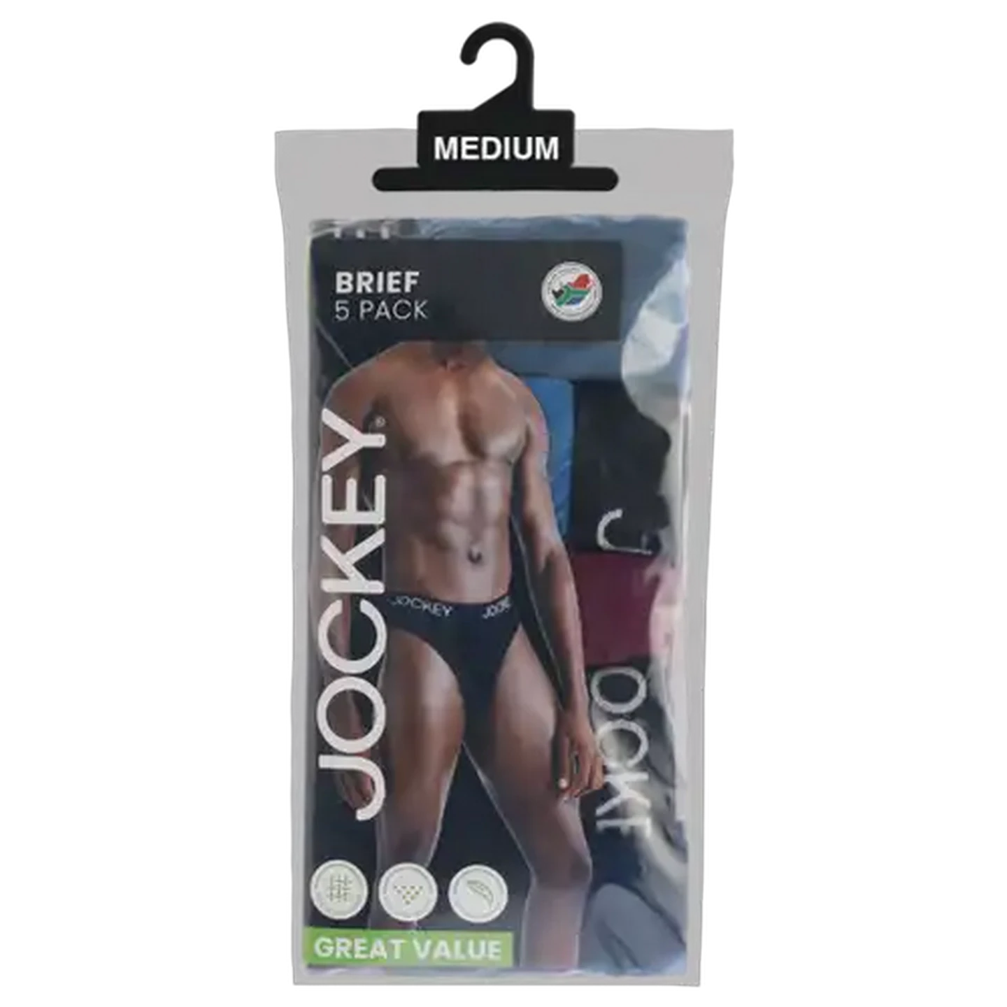 Image of Jockey Men's Medium Briefs 5-Pack
