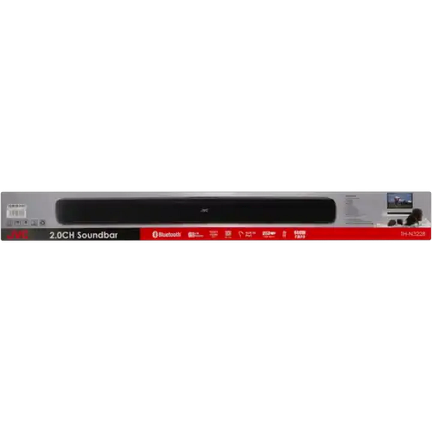 Image of JVC Black 2.0CH Soundbar 30W TH-N322B