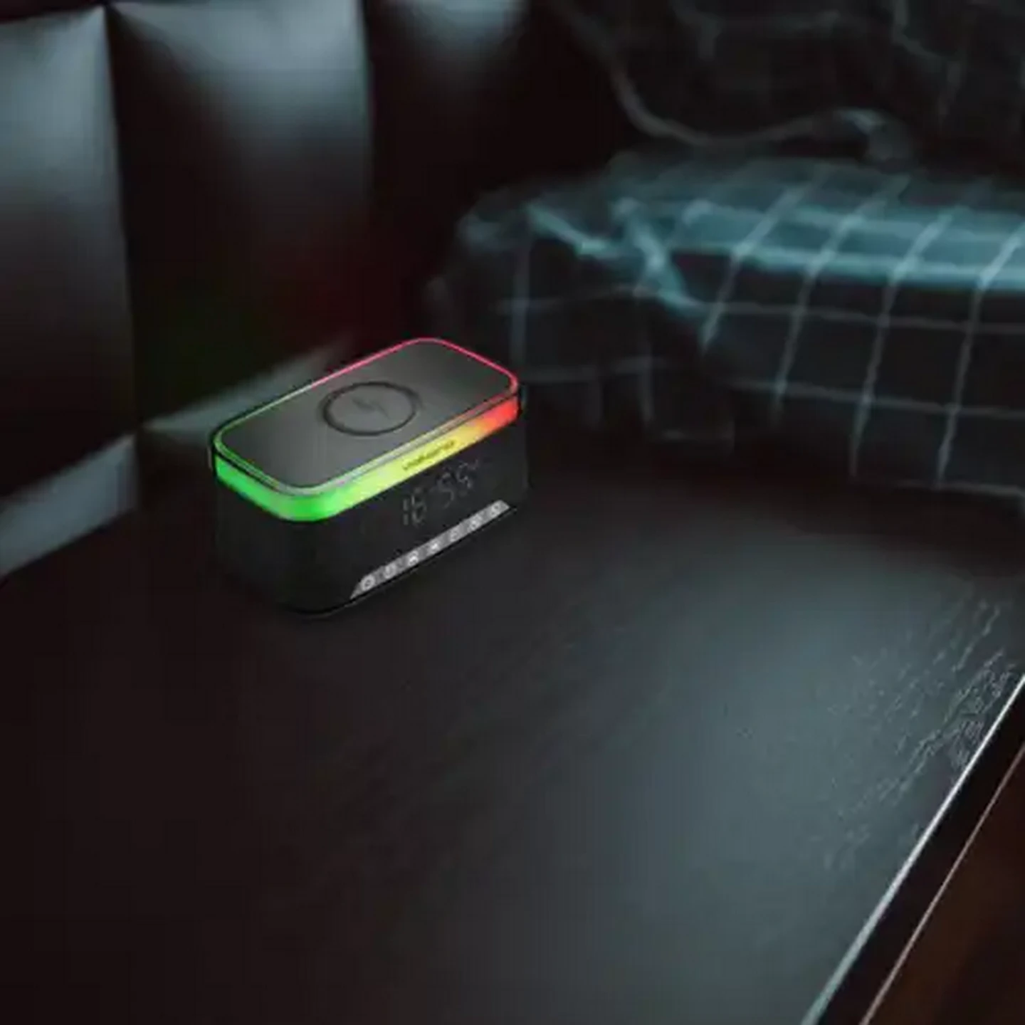 Checkers Sixty60 | Volkano Black Radiant Series Alarm Clock Speaker