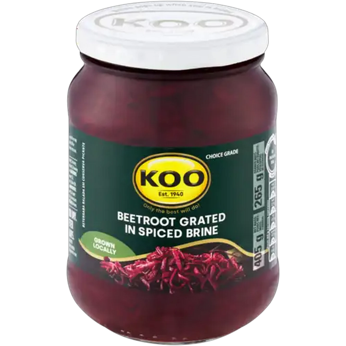 Image of KOO Beetroot Grated in Spiced Brine 405g