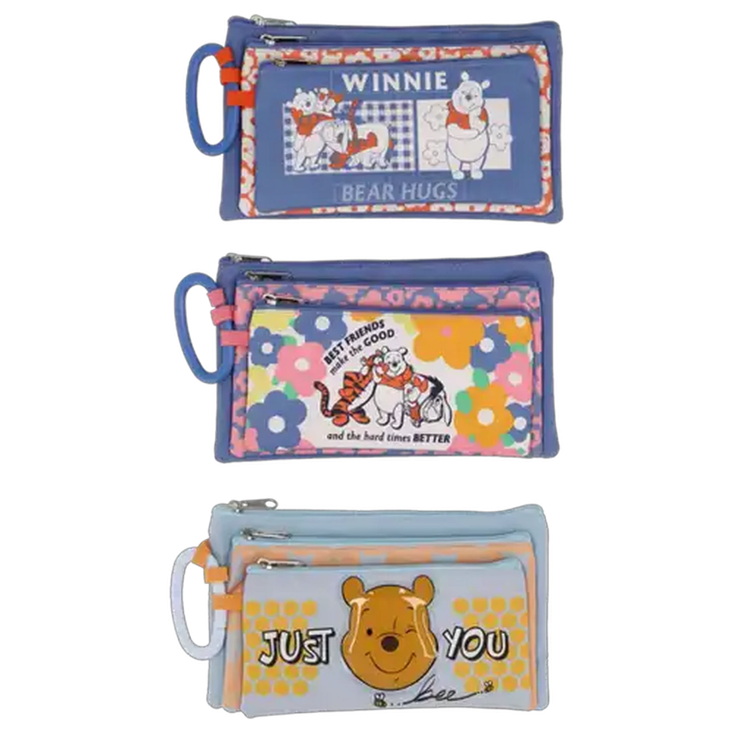 Image of Winnie The Pooh Pencil Bag 3 Piece (Assorted Item - Supplied at Random)