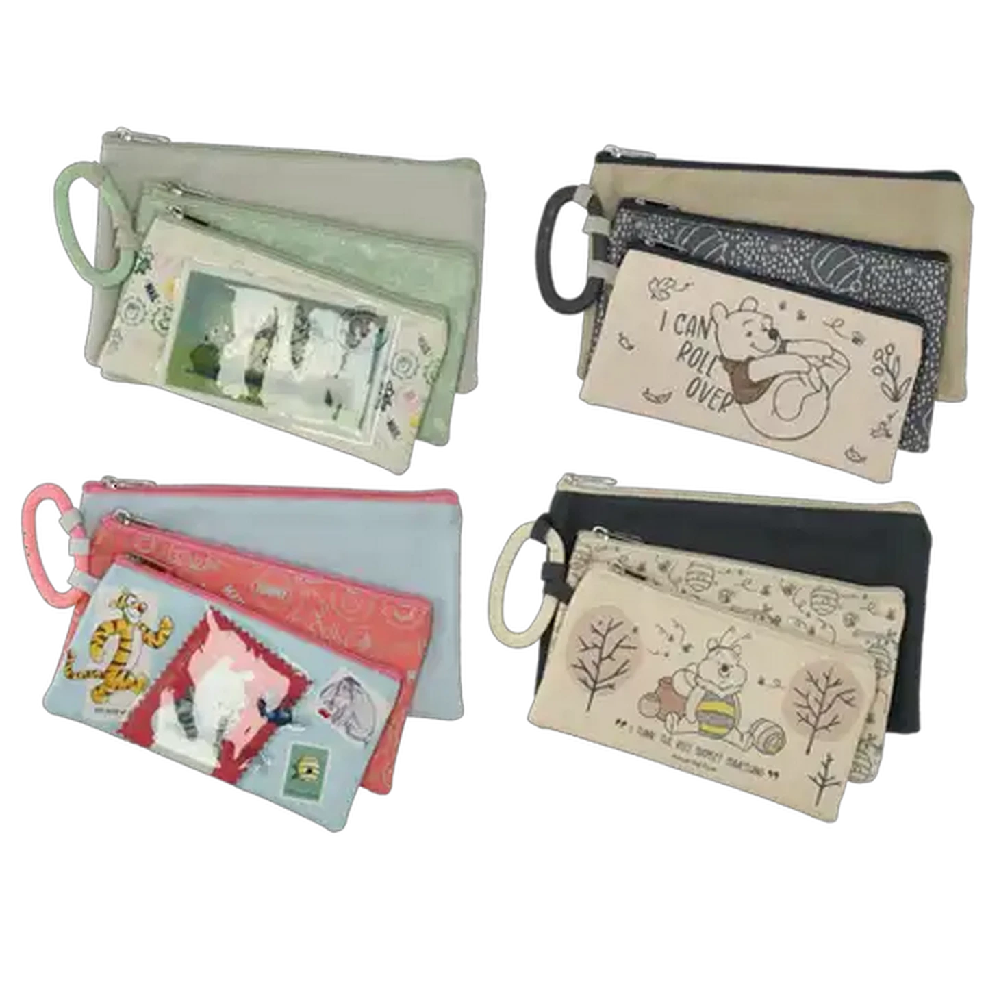 Image of Winnie The Pooh Pencil Bag 3 Piece (Assorted Item - Supplied at Random)