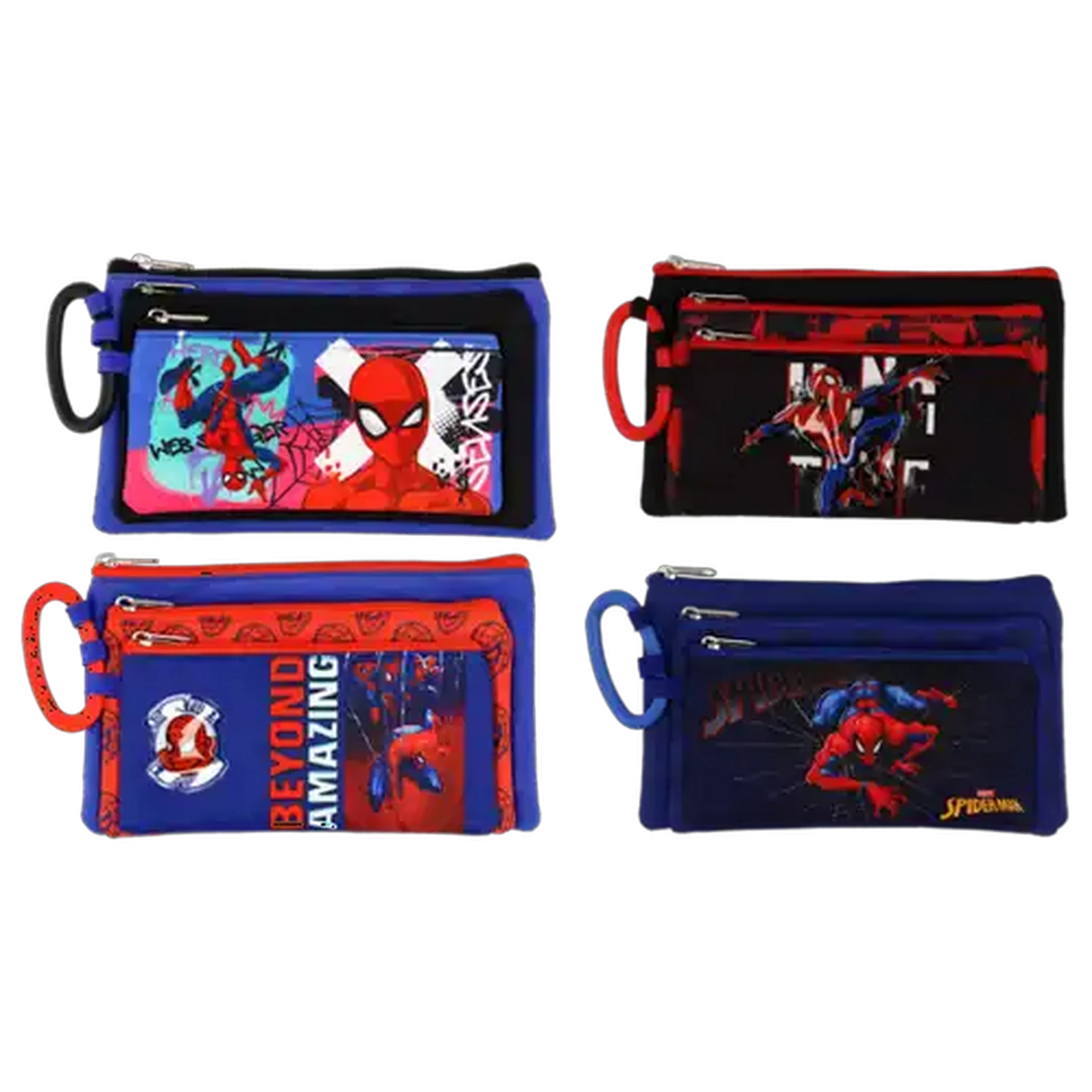 Image of Spiderman Triple Compartment Pencil Bag (Design May Vary)