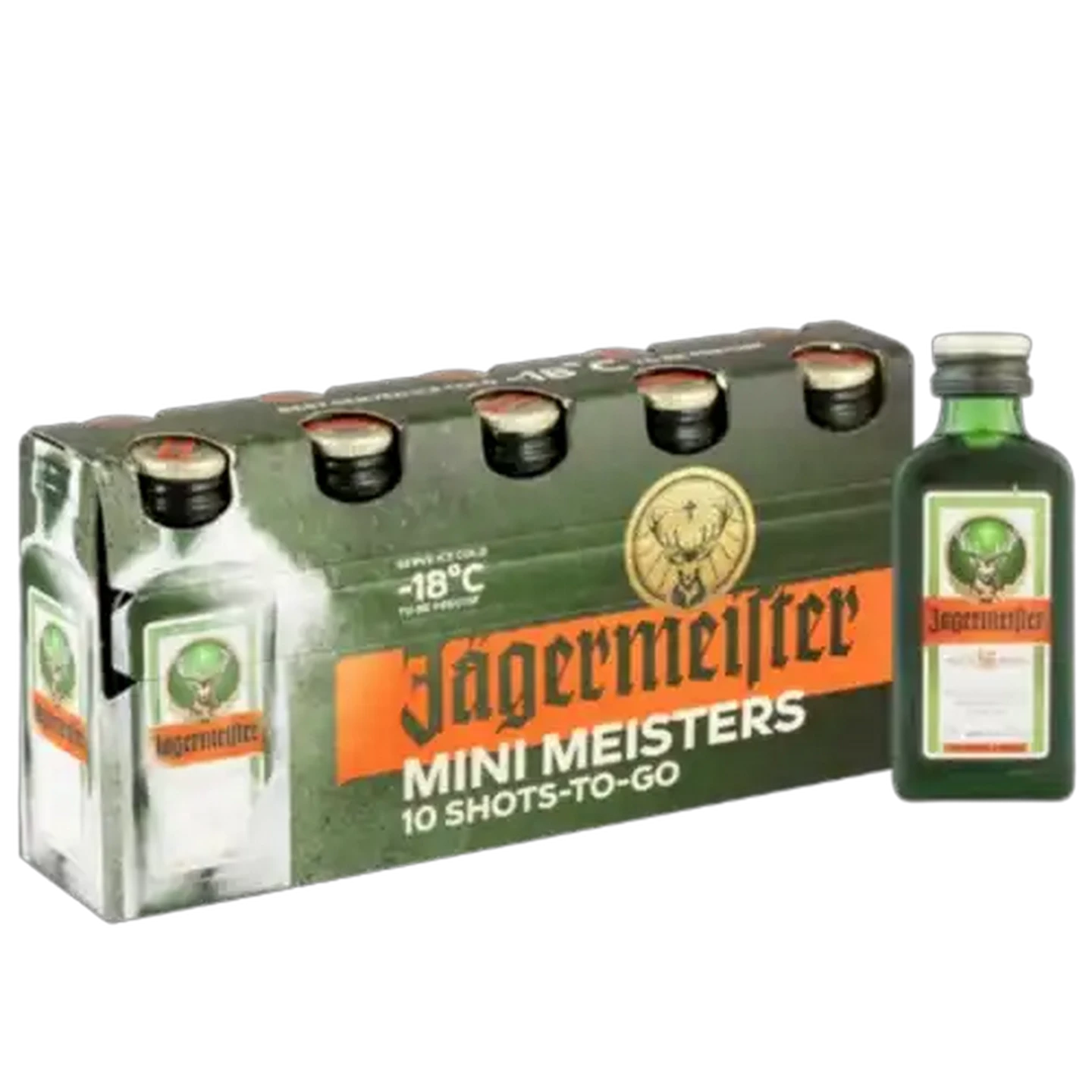 Image of Jägermeister Mini Meisters Liqueur Bottles 10 x 20ml