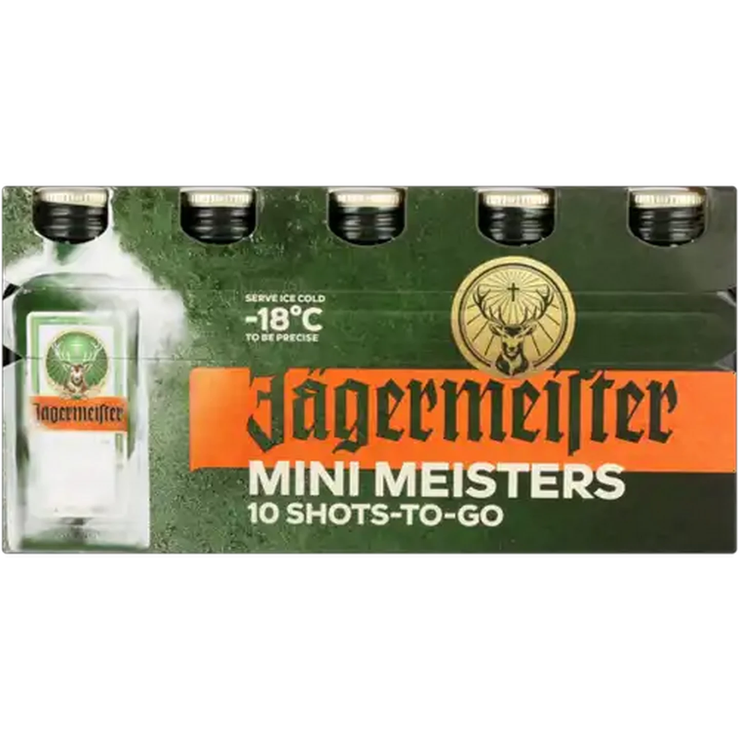 Image of Jägermeister Mini Meisters Liqueur Bottles 10 x 20ml