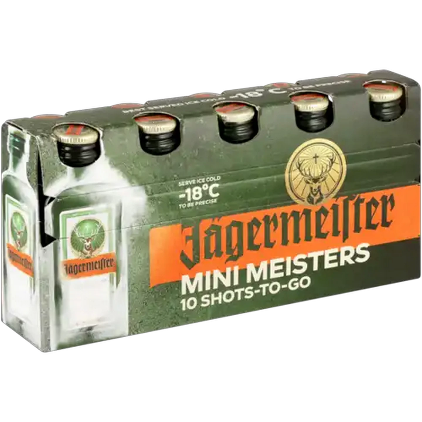 Image of Jägermeister Mini Meisters Liqueur Bottles 10 x 20ml