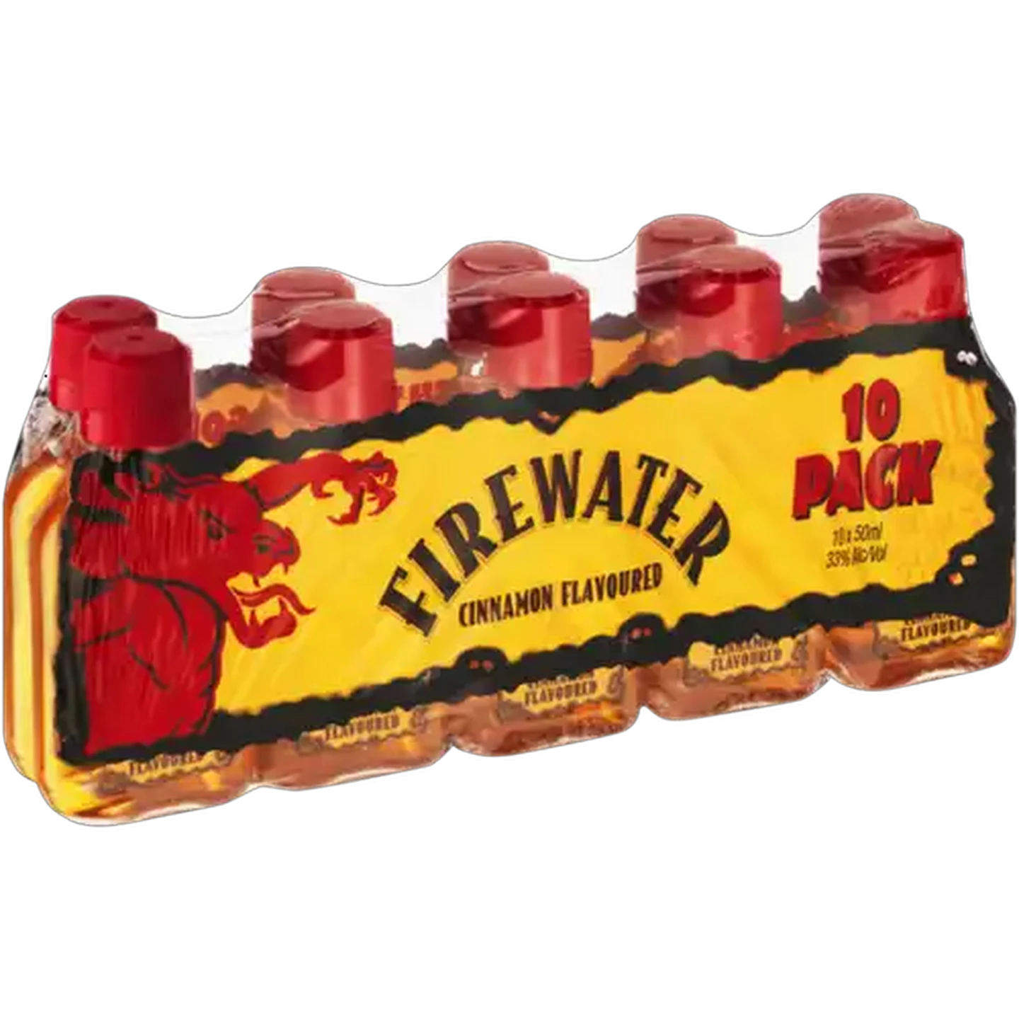 Image of Firewater Cinnamon Flavoured Liqueur Bottles 10 x 50ml
