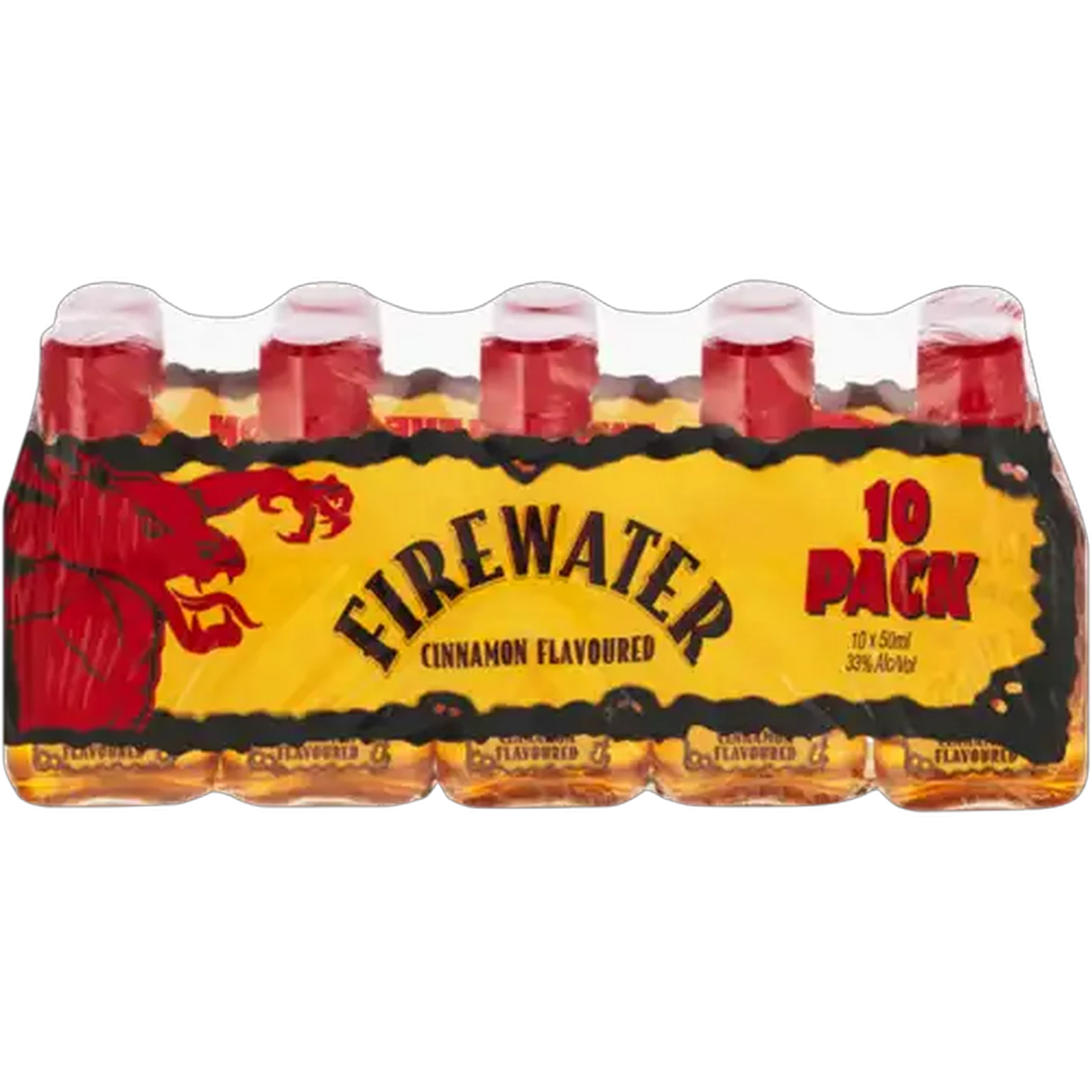 Image of Firewater Cinnamon Flavoured Liqueur Bottles 10 x 50ml