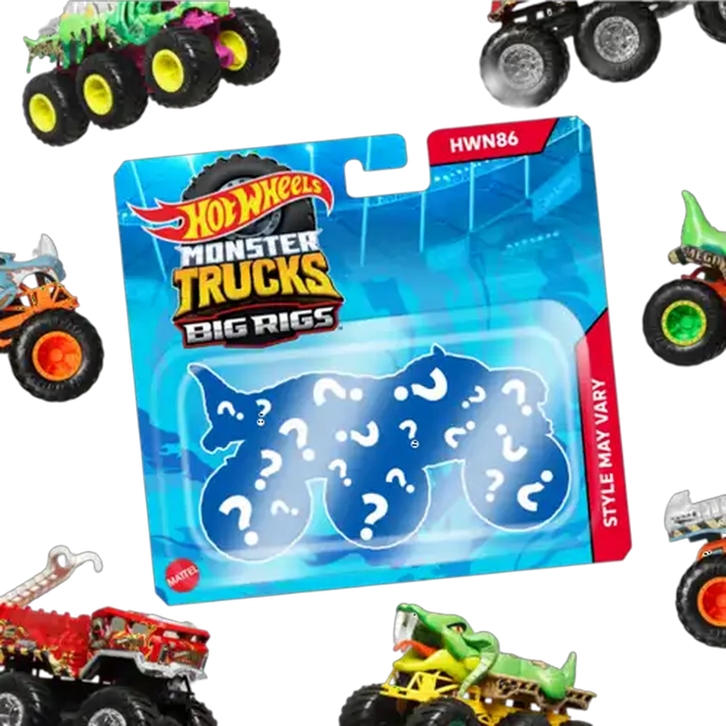 Image of Hot Wheels Monster Trucks Big Rigs (Styles May Vary)