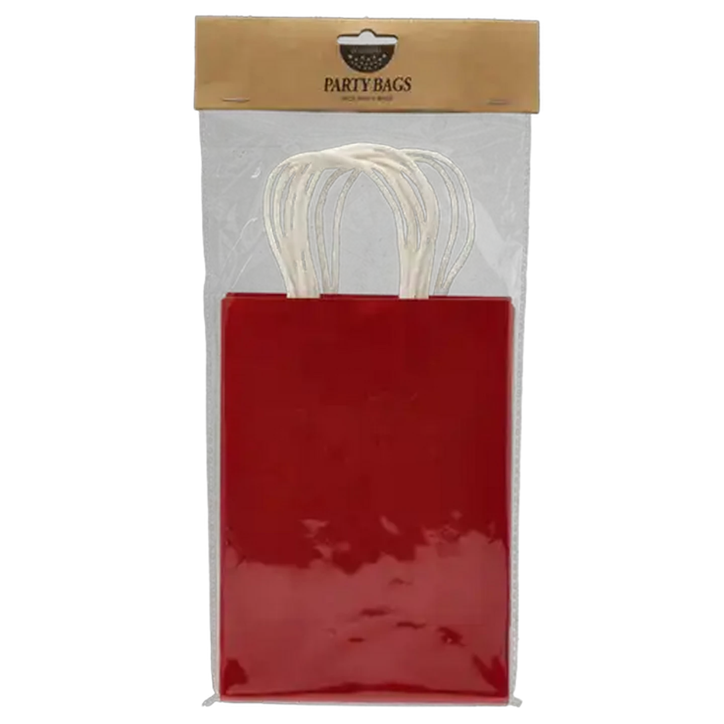 Image of Occasions Red Glitter Party Bags 5-Pack