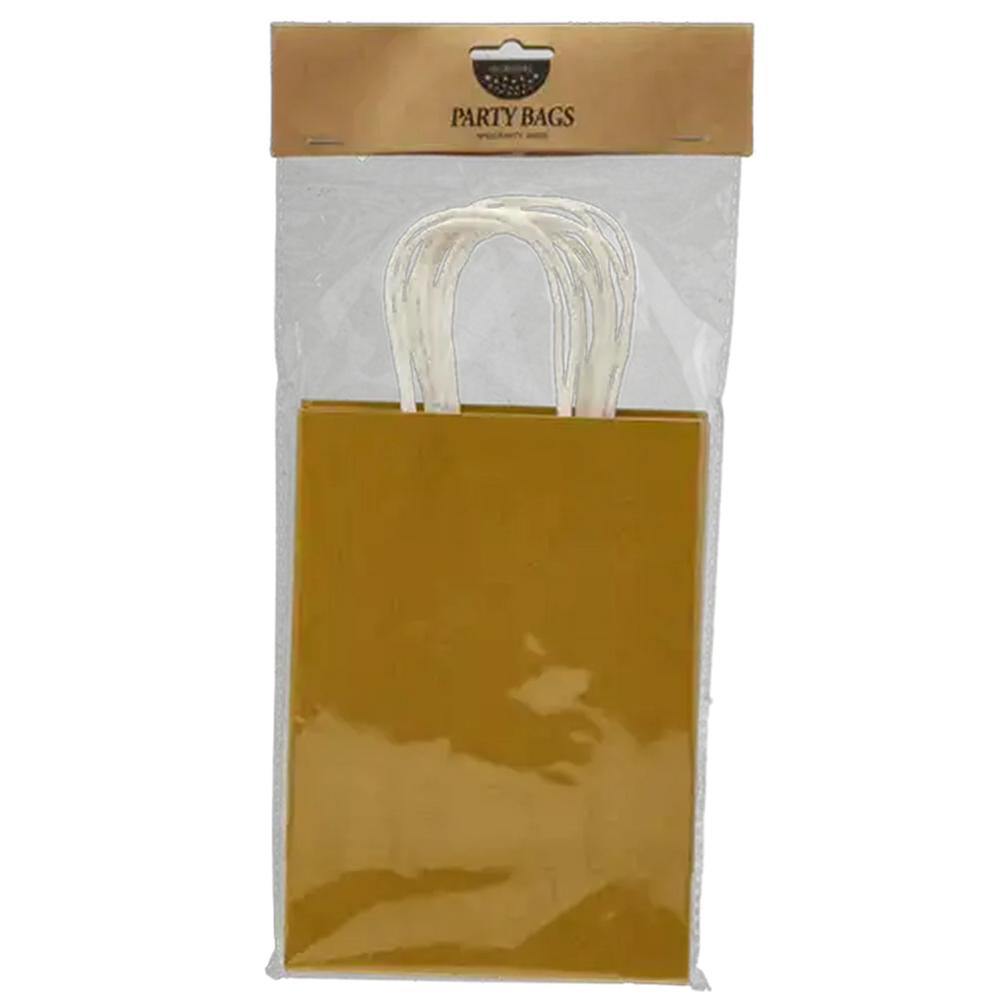 Image of Occasions Gold Glitter Party Bags 5-Pack