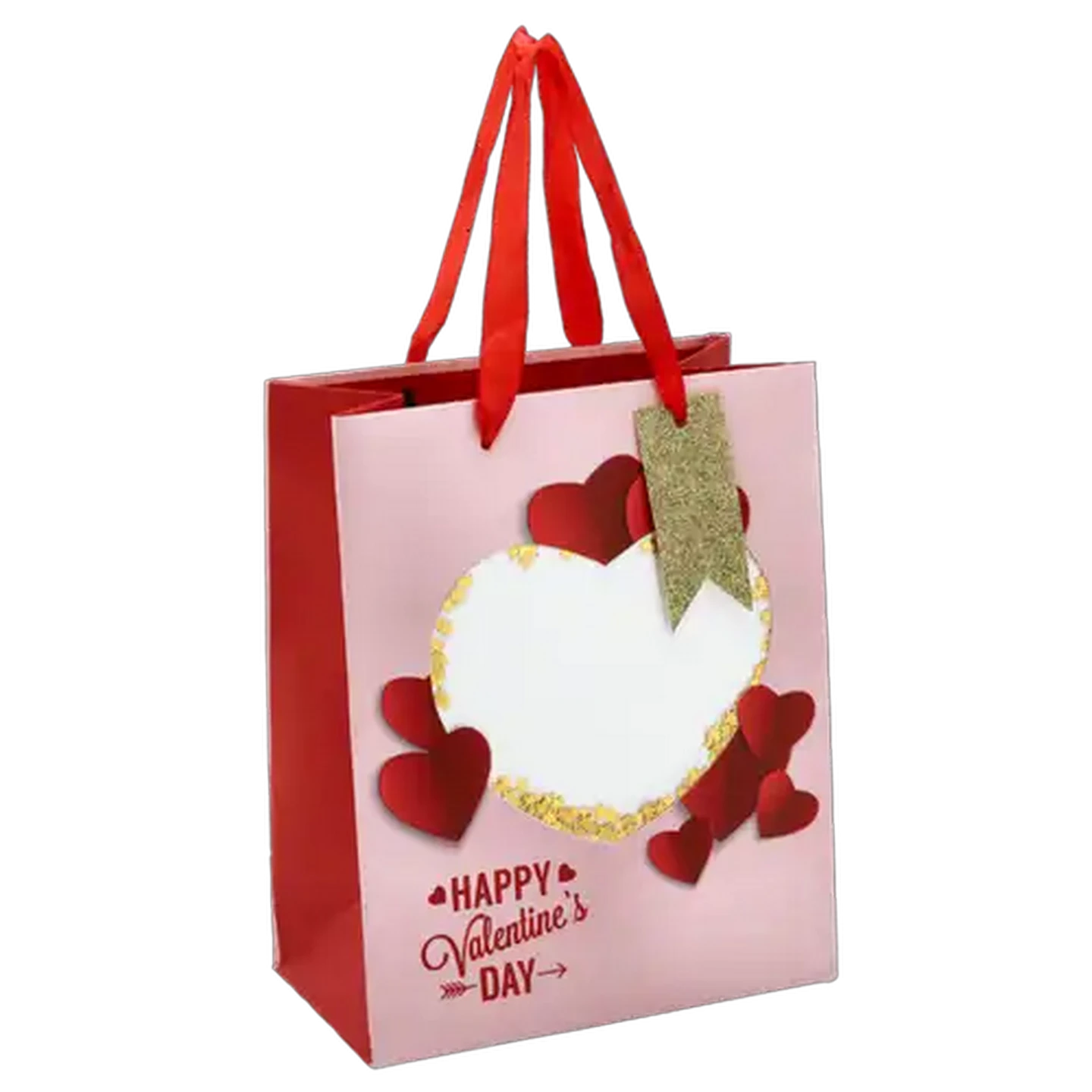 Image of Confetti Medium Happy Valentines Day Heart Gift Bag