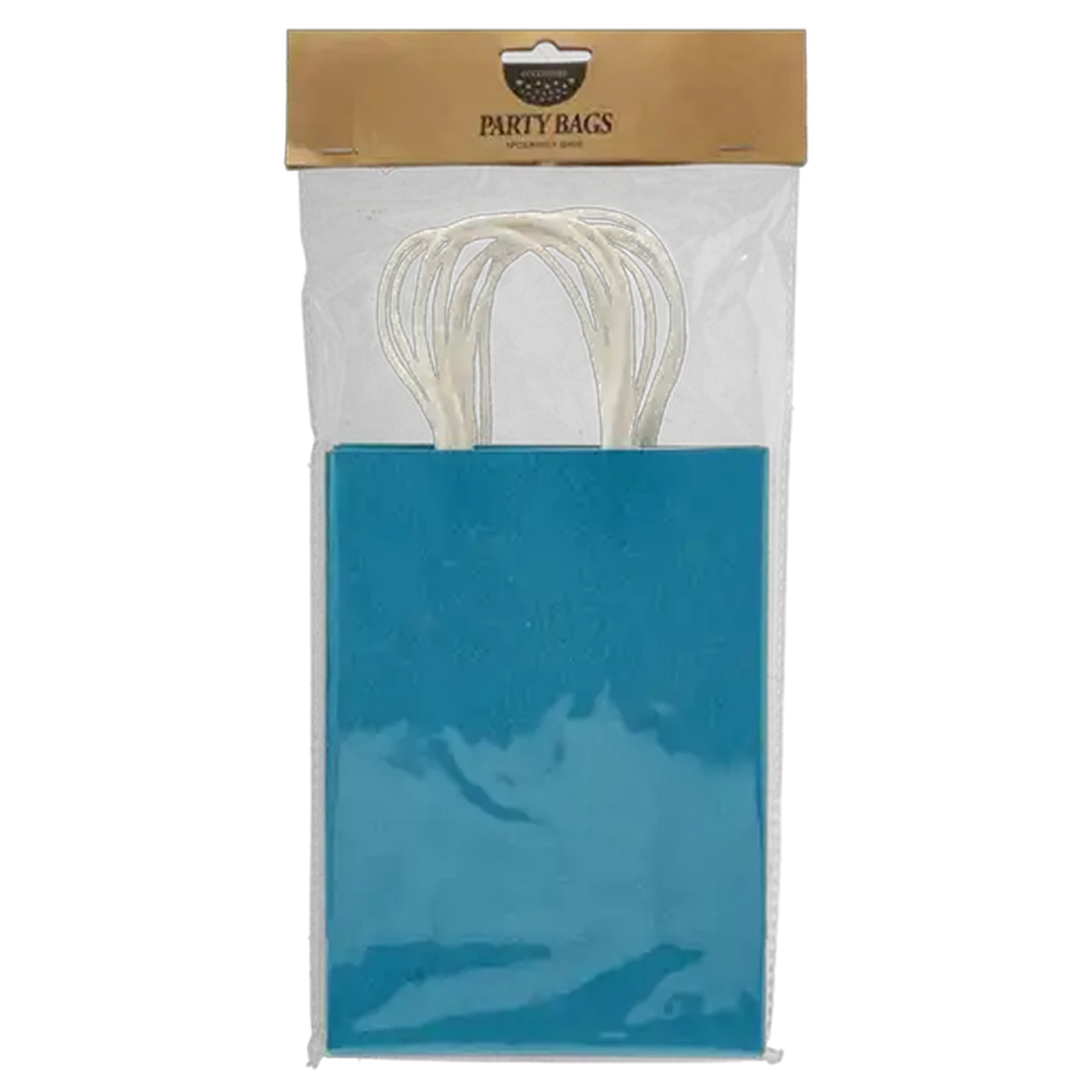 Image of Occasions Light Blue Glitter Party Bags 5-Pack