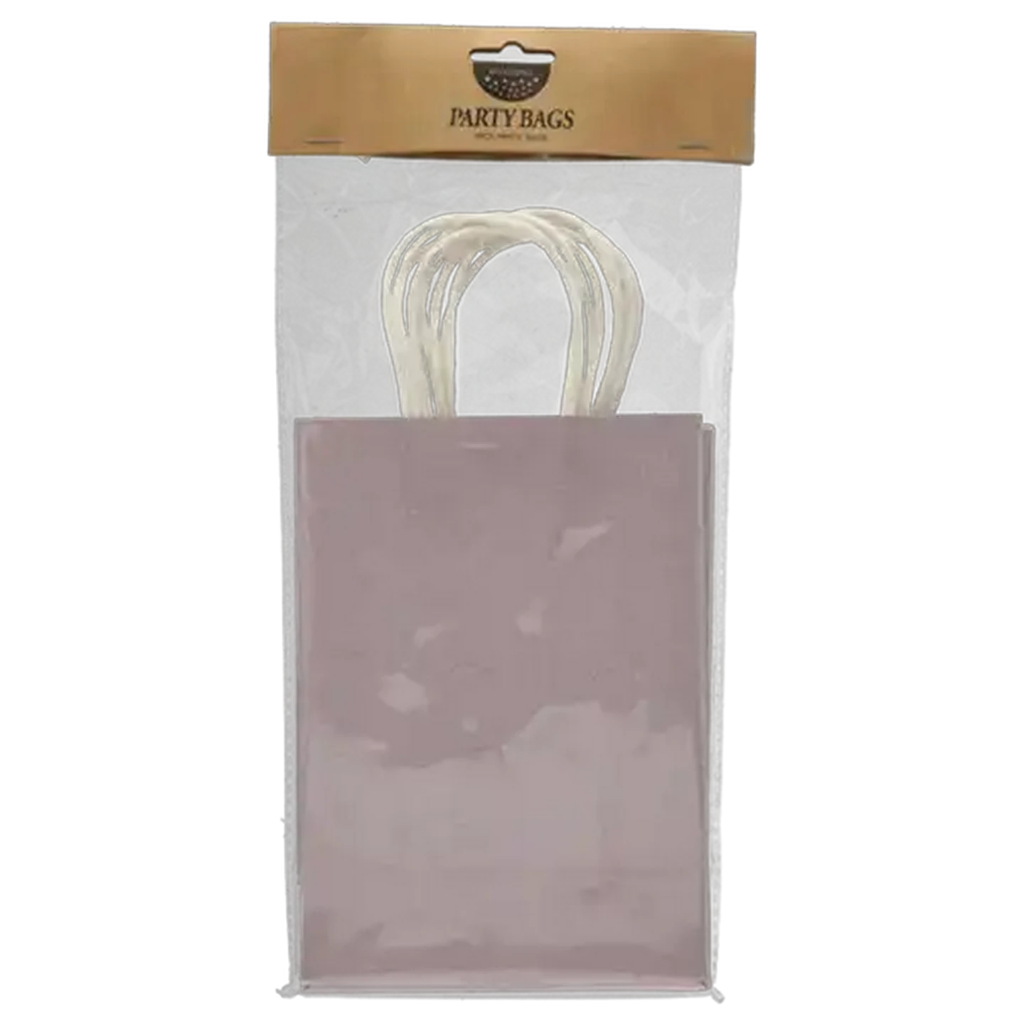 Image of Occasions Light Pink Glitter Party Bags 5-Pack