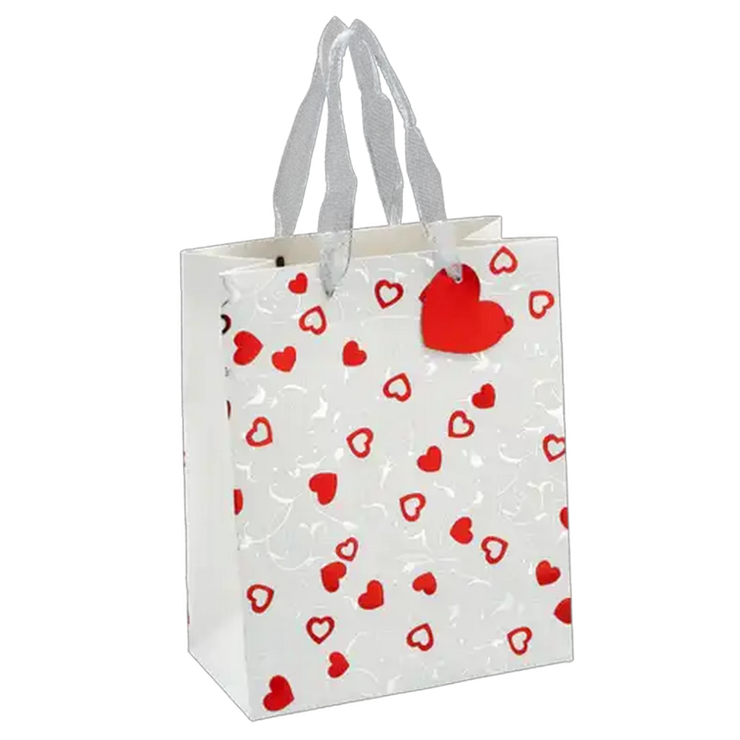 Image of Fenice Print Medium Valentine's Day Heart Gift Bag