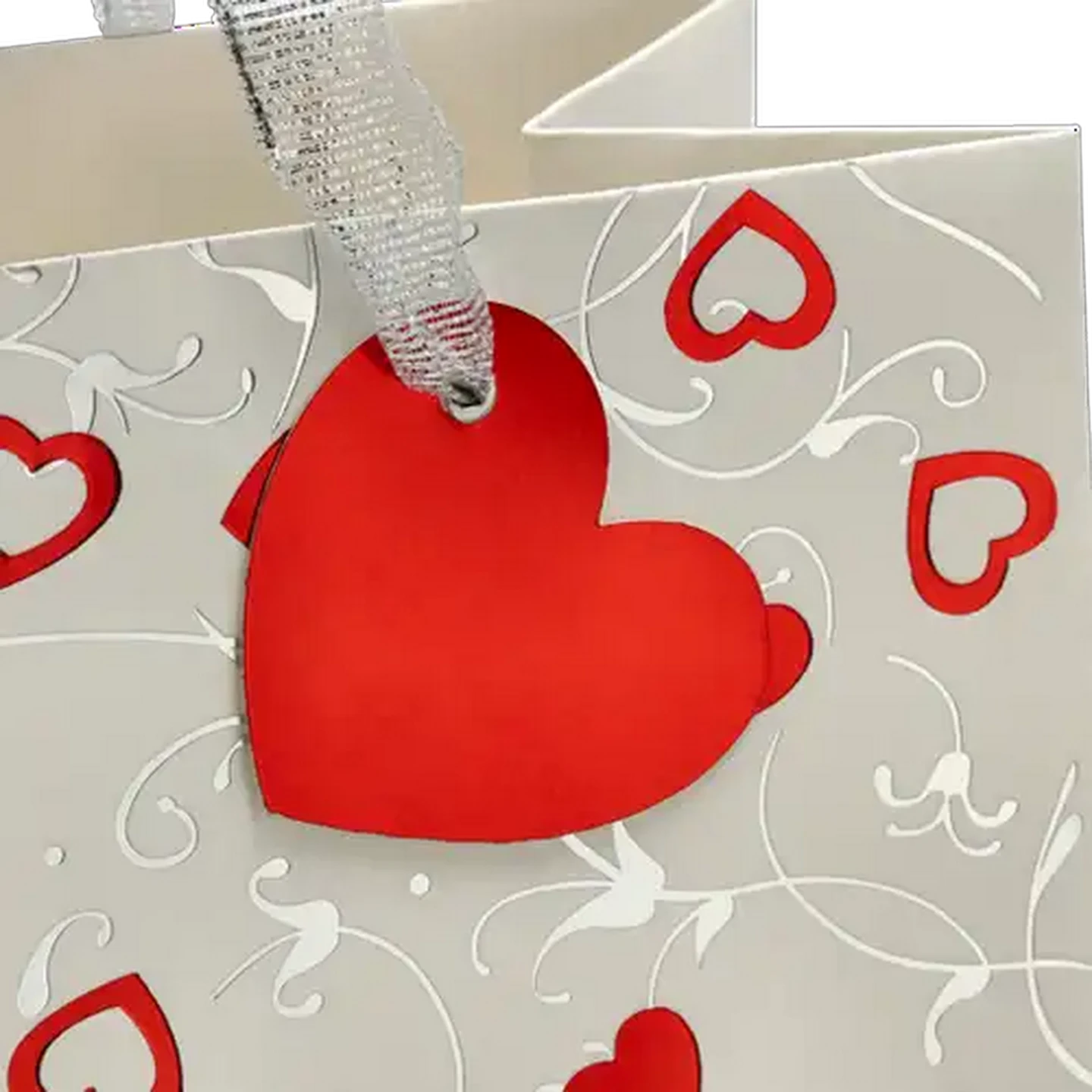 Image of Fenice Print Medium Valentine's Day Heart Gift Bag