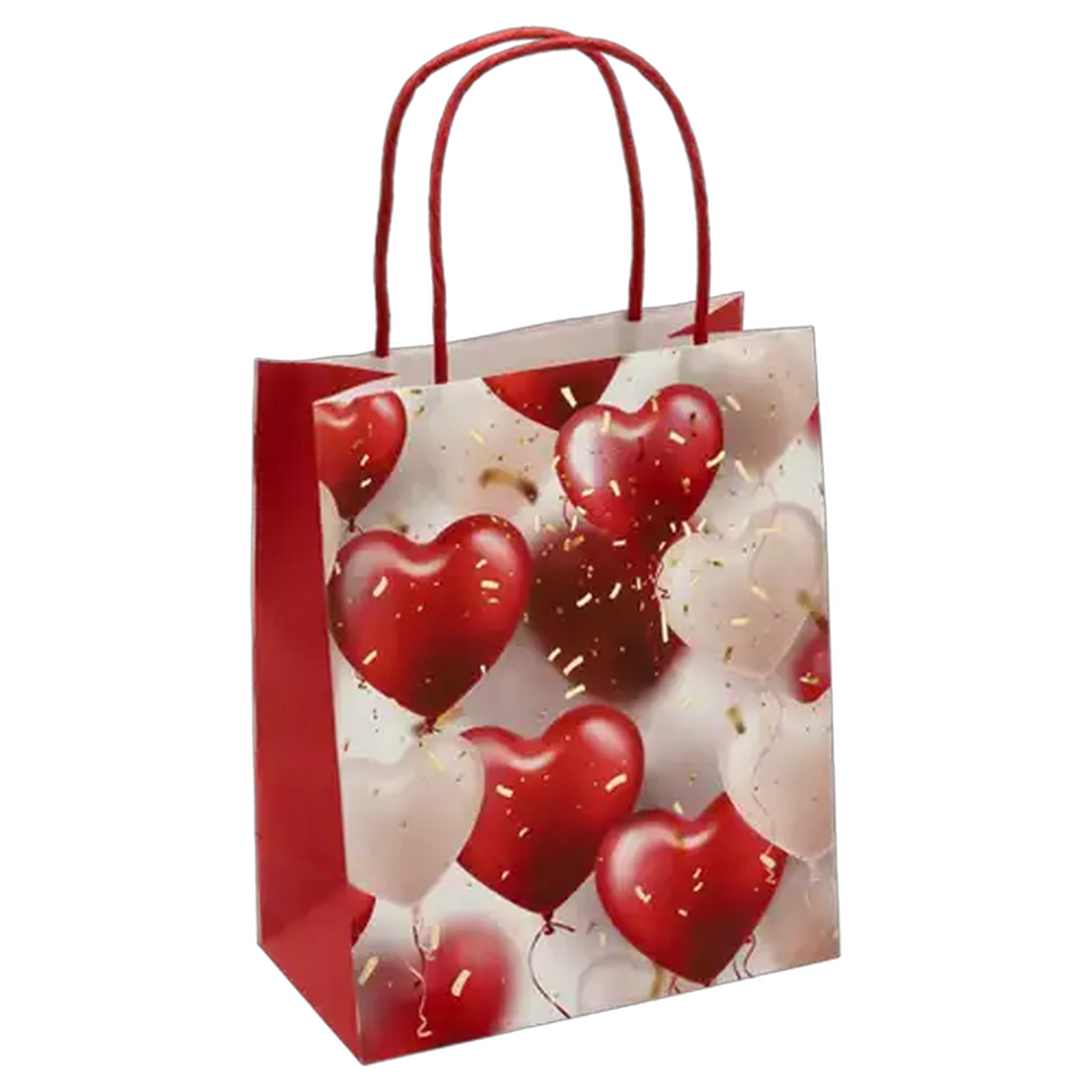 Image of Valentines Day Medium Balloon Heart Print Gift Bag