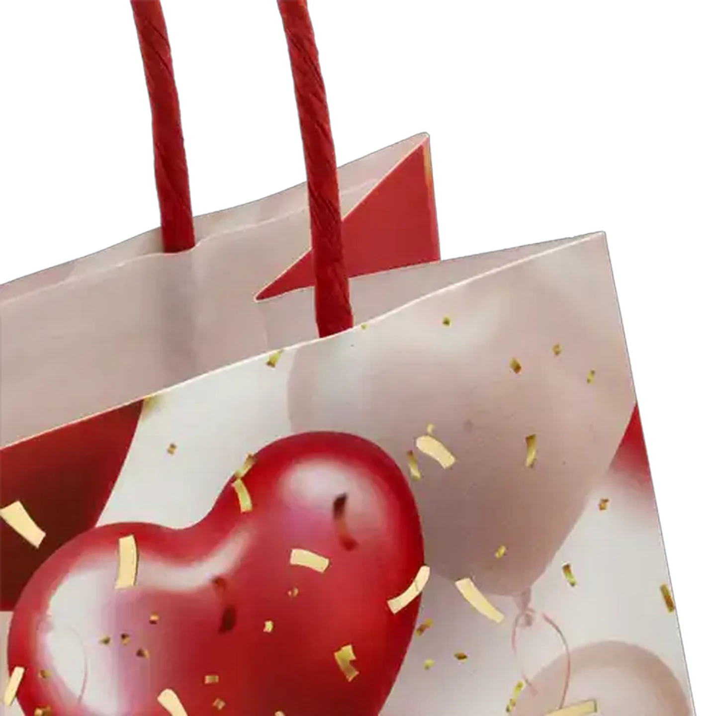 Image of Valentines Day Medium Balloon Heart Print Gift Bag