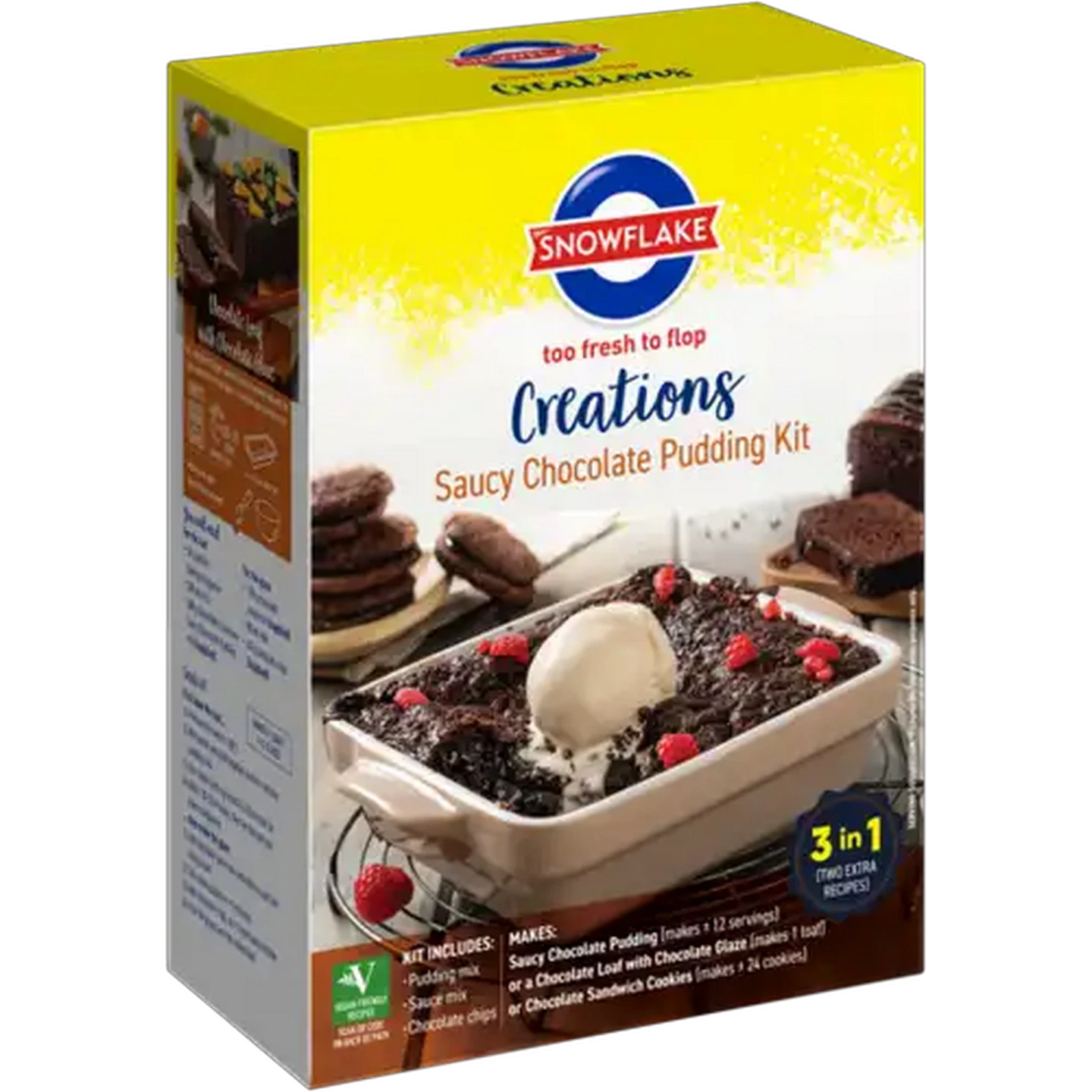Image of Snowflake Creations Saucy Chocolate Pudding Kit 510g