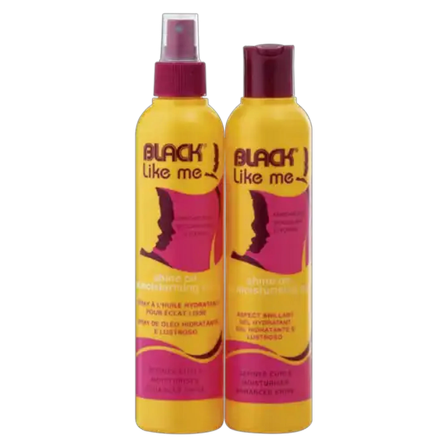 Image of Black Like Me Shine On Oil Moisturising Hair Spray 2 x 250ml