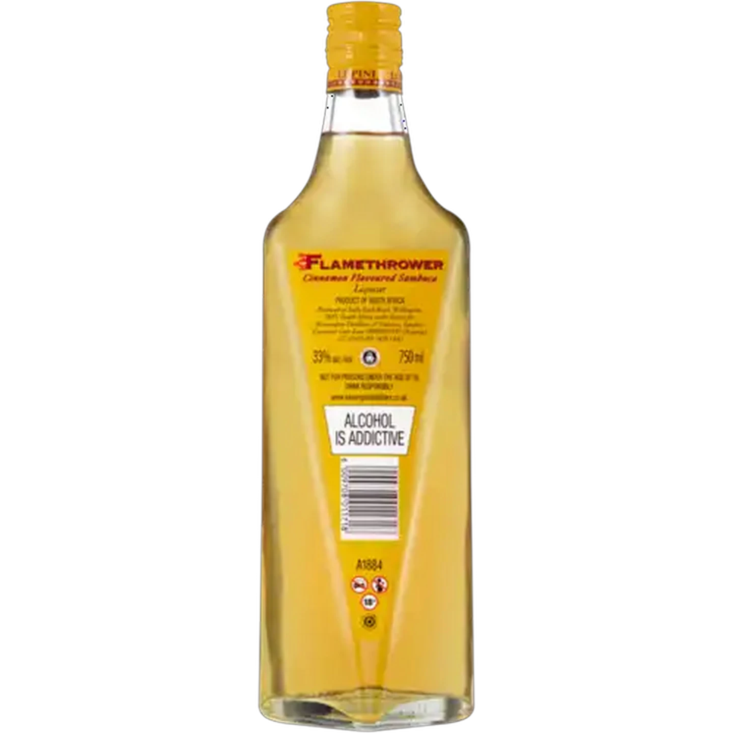 Image of Lupini Flamethrower Cinnamon Flavoured Sambuca Liqueur Bottle 750ml