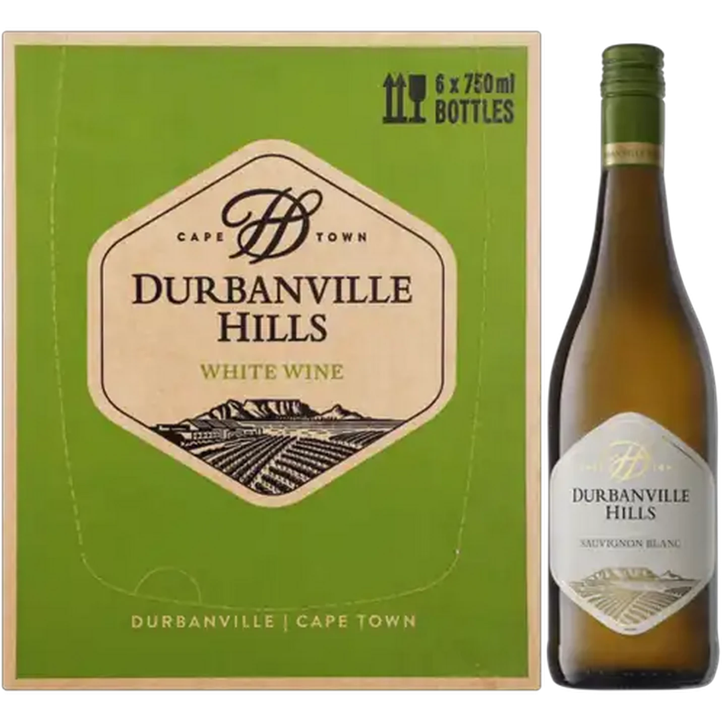 Image of Durbanville Hills Sauvignon Blanc Sauvignon Blanc Bottles 6 x 750ml