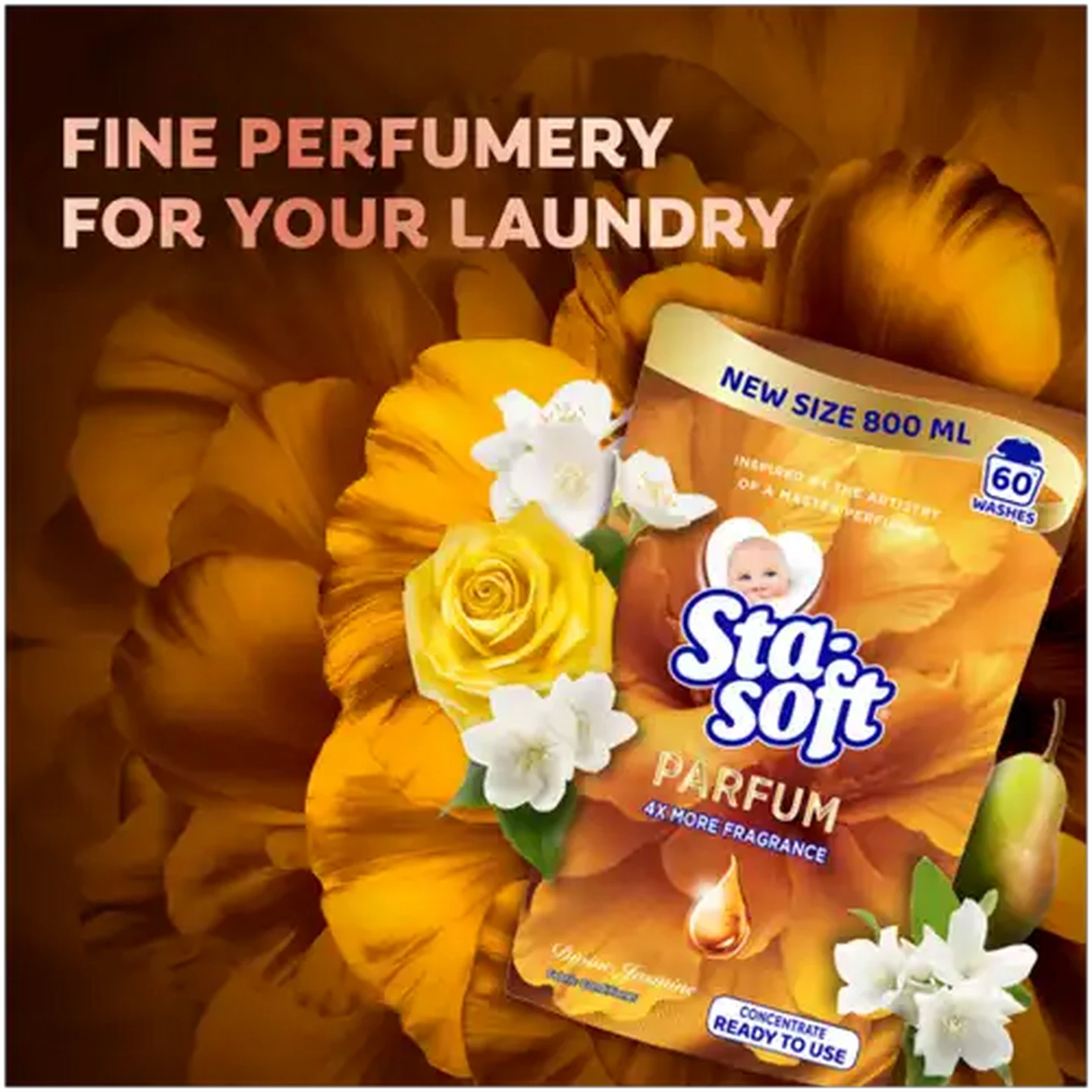Image of Sta-soft Parfum Divine Jasmine Fabric Conditioner 800ml