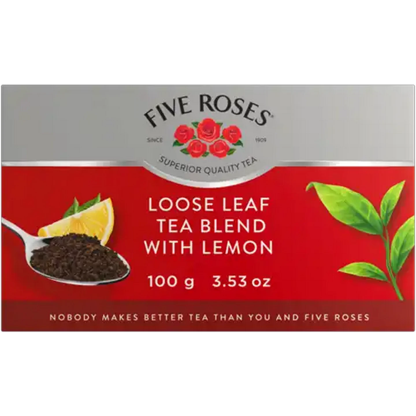 Image of Five Roses Lemon Flavoured Quality Loose Tea 100g