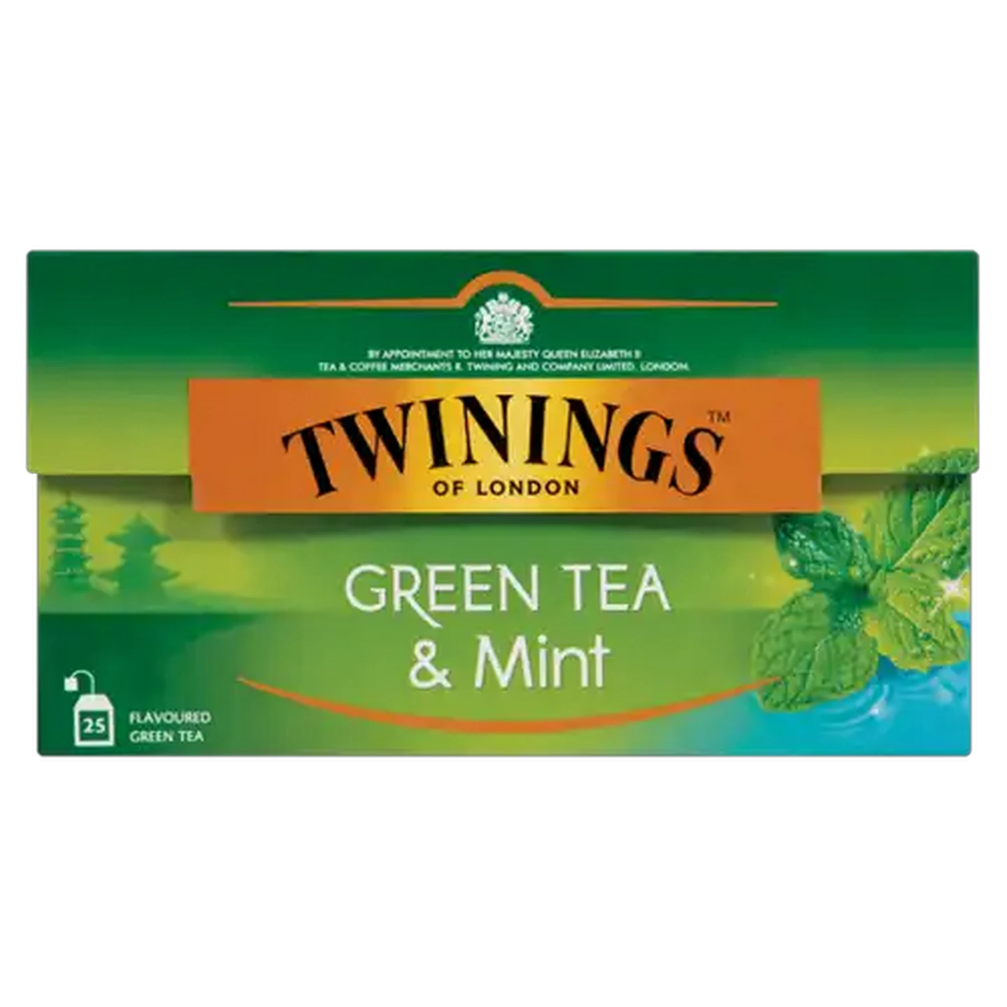 Image of Twinings Green Tea & Mint Teabags 25 Pack