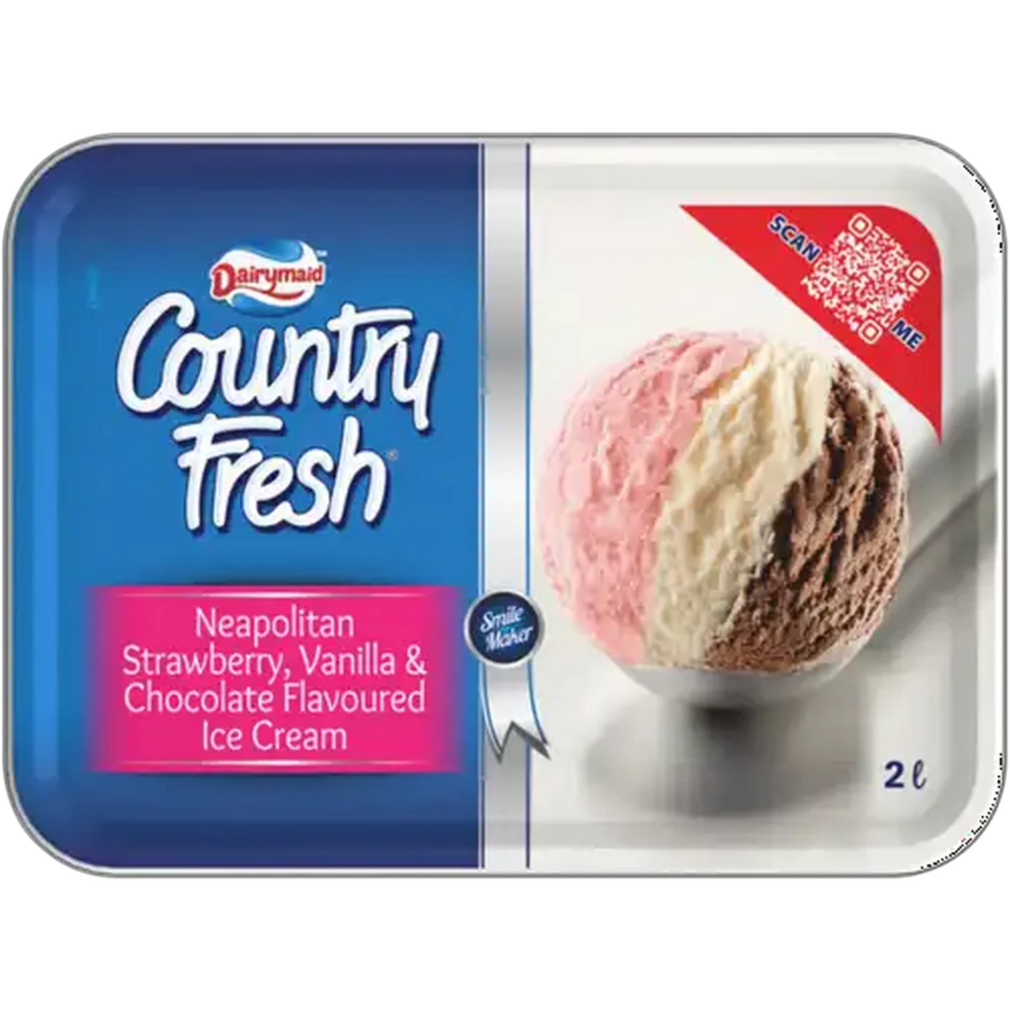 Image of Dairymaid Country Fresh Neapolitan Ice Cream 2L