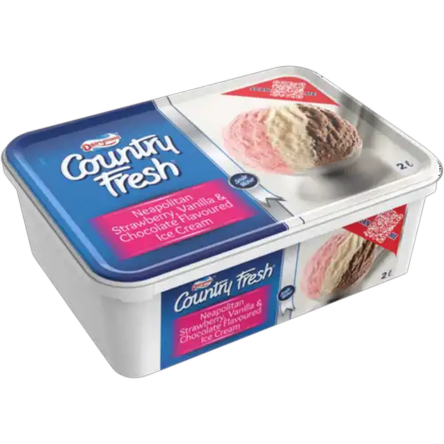 Image of Dairymaid Country Fresh Neapolitan Ice Cream 2L