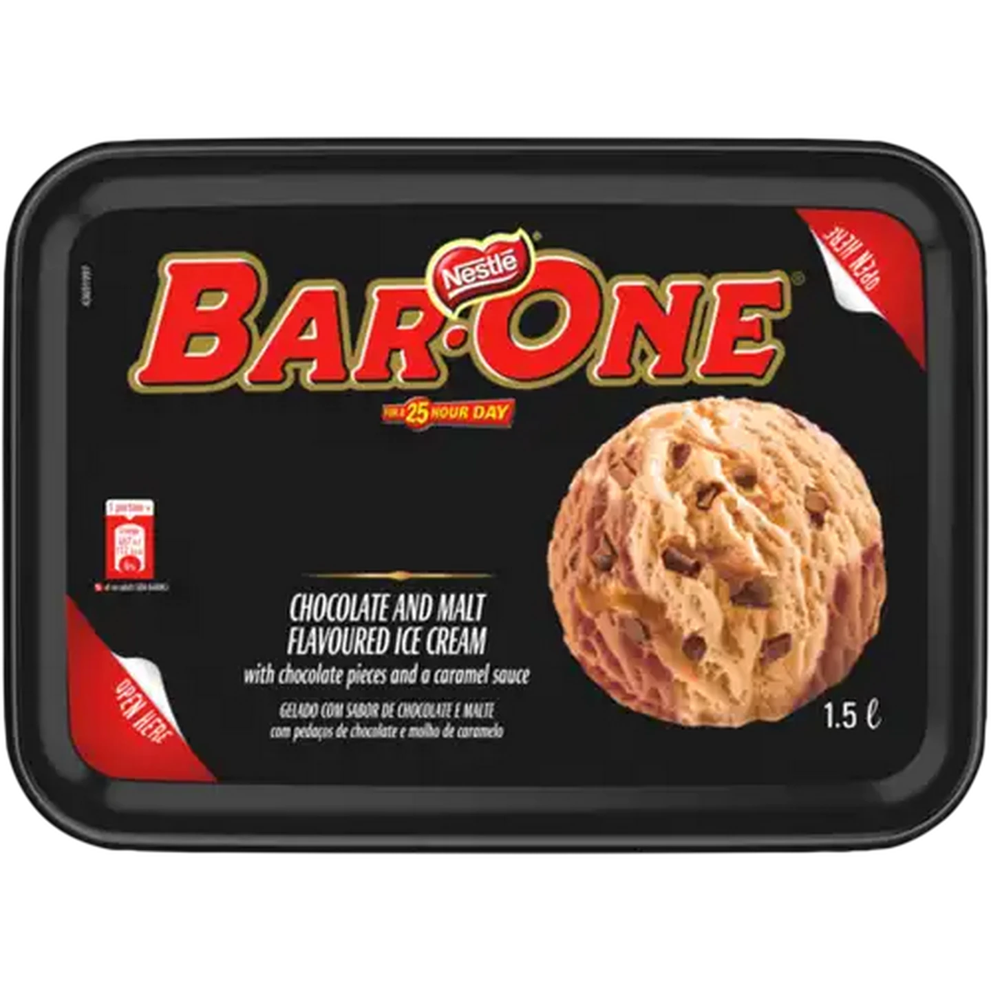 Image of Nestlé Bar-One Chocolate & Malt Flavoured Ice Cream 1.5L