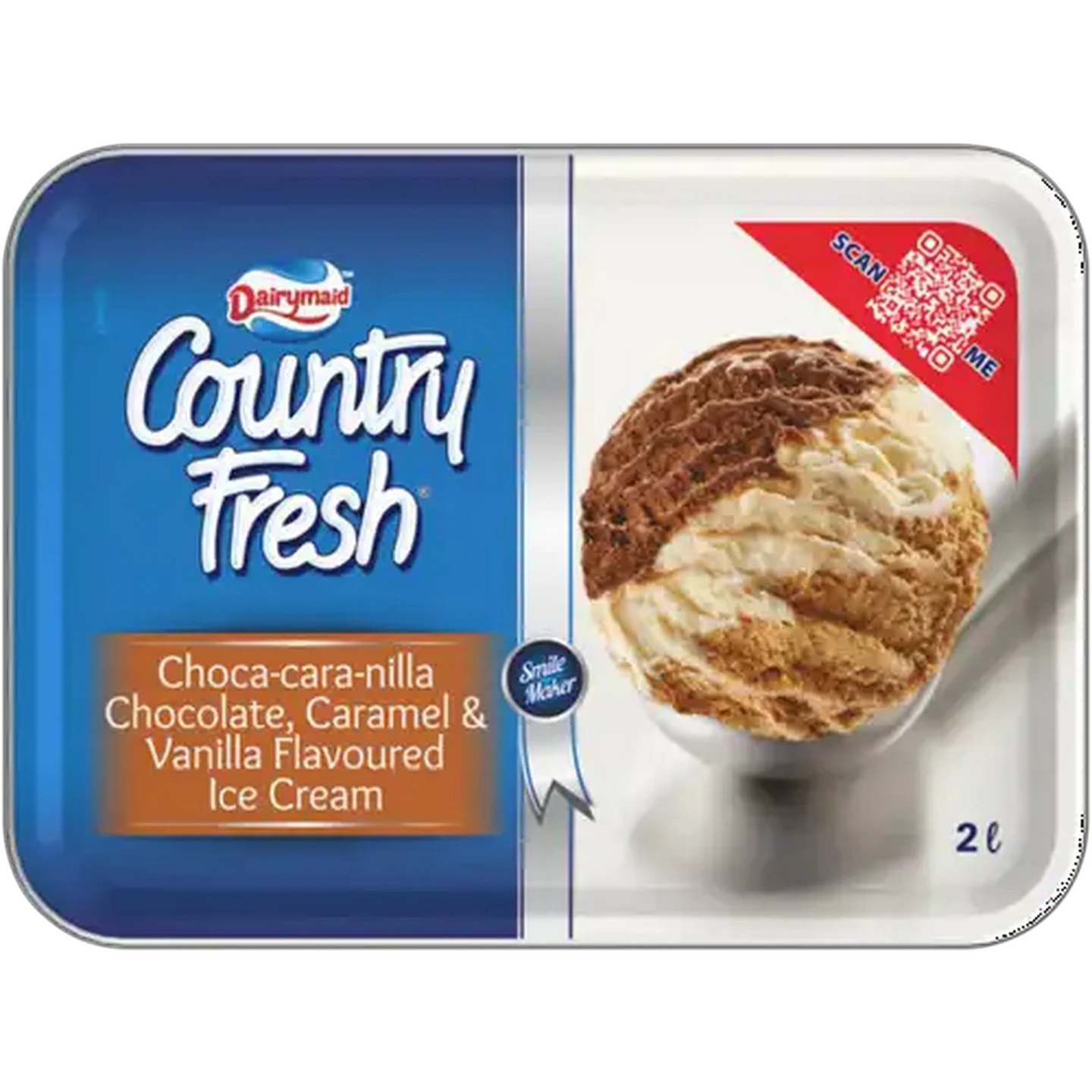 Image of Dairymaid Country Fresh Choca-Cara-Nilla Flavoured Ice Cream 2L