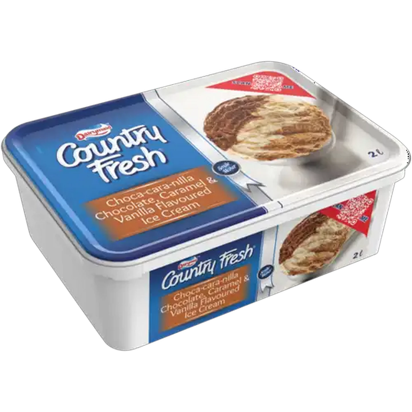 Image of Dairymaid Country Fresh Choca-Cara-Nilla Flavoured Ice Cream 2L