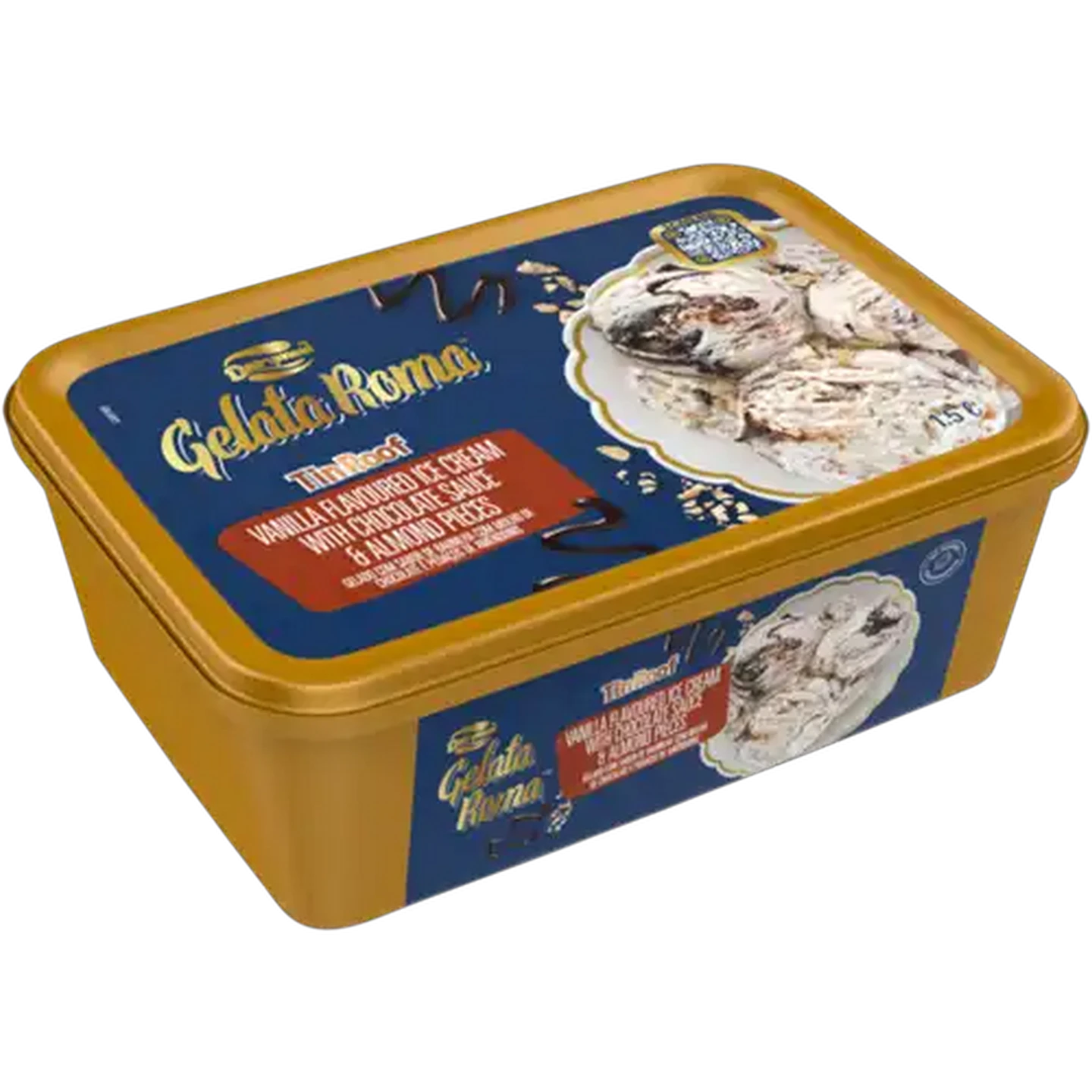 Image of Dairymaid Gelata Roma Tin Roof Ice Cream 1.5L
