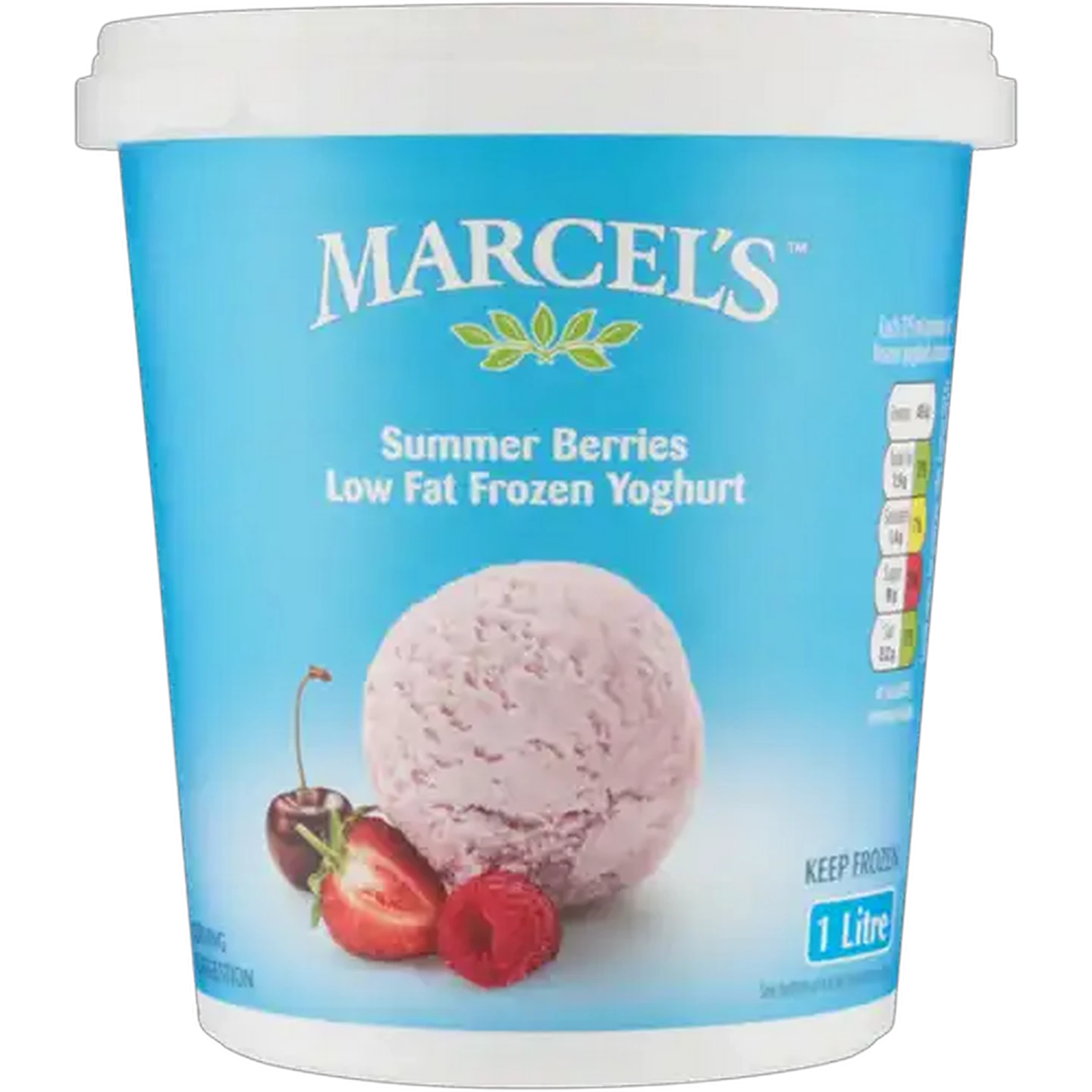 Image of Marcel's Summer Berries Flavoured Low Fat Frozen Yoghurt 1L