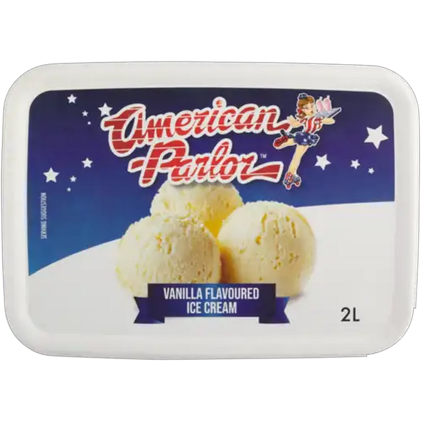 Image of American Parlor Vanilla Flavoured Ice Cream Tub 2L