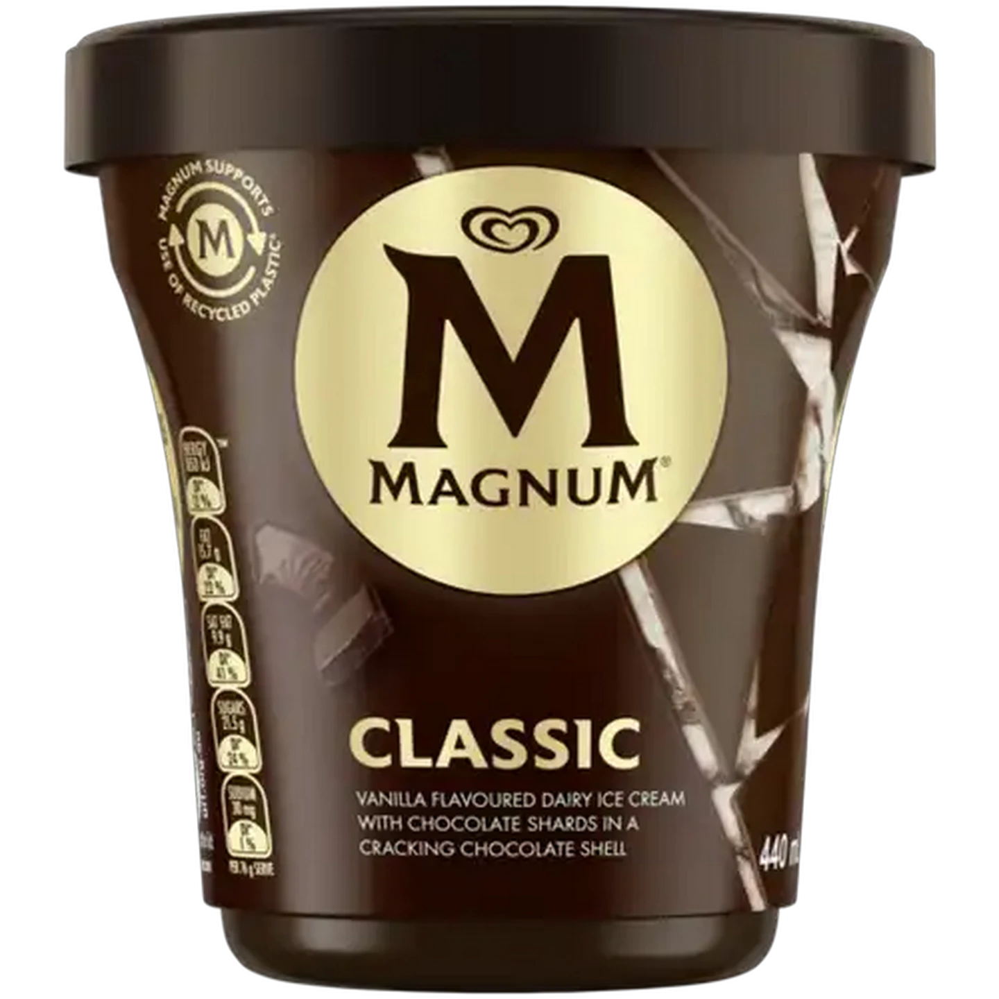 Image of Magnum Classic Vanilla Flavoured Ice Cream Tub 440ml