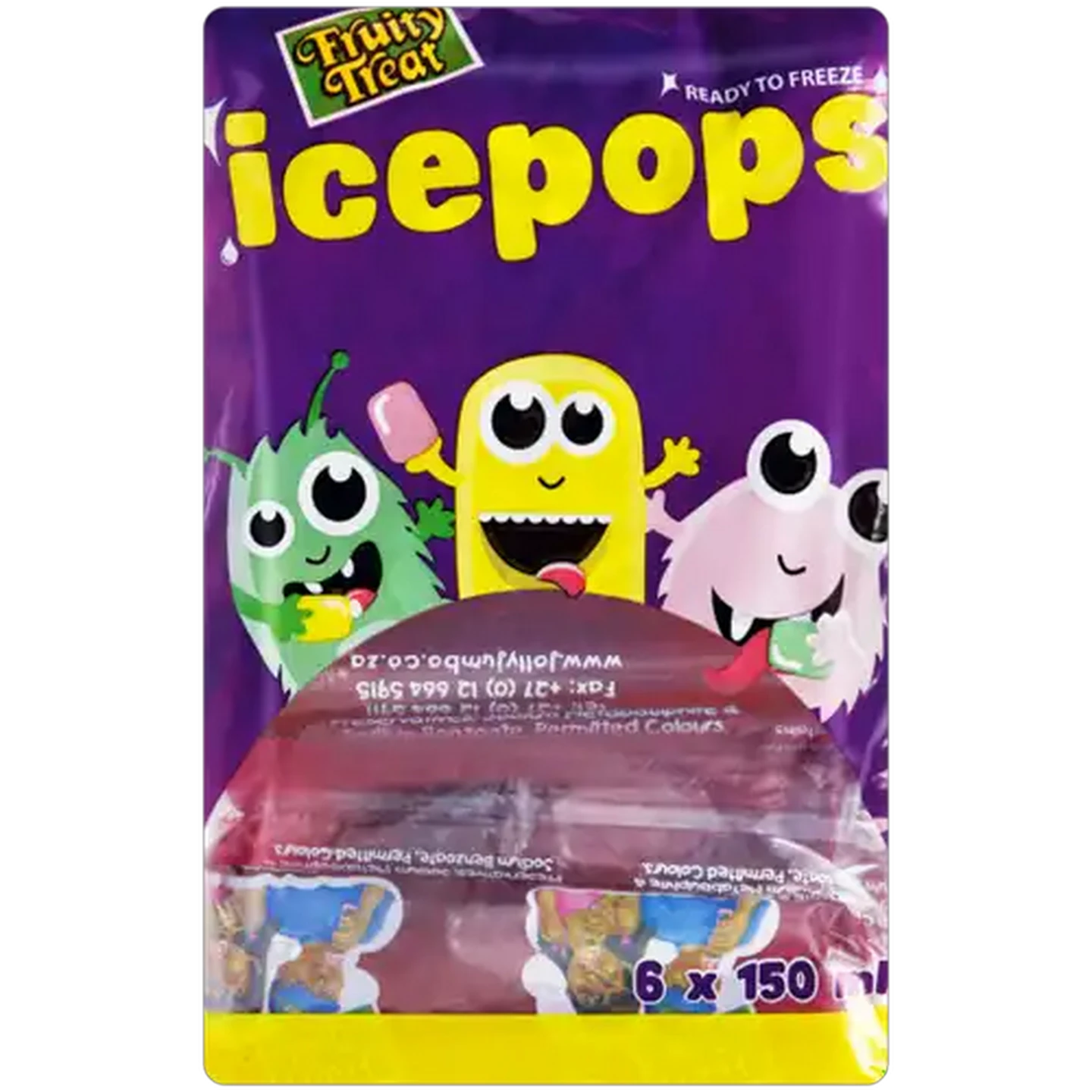 Image of Fruity Treat Punch Icepops 6 Pack