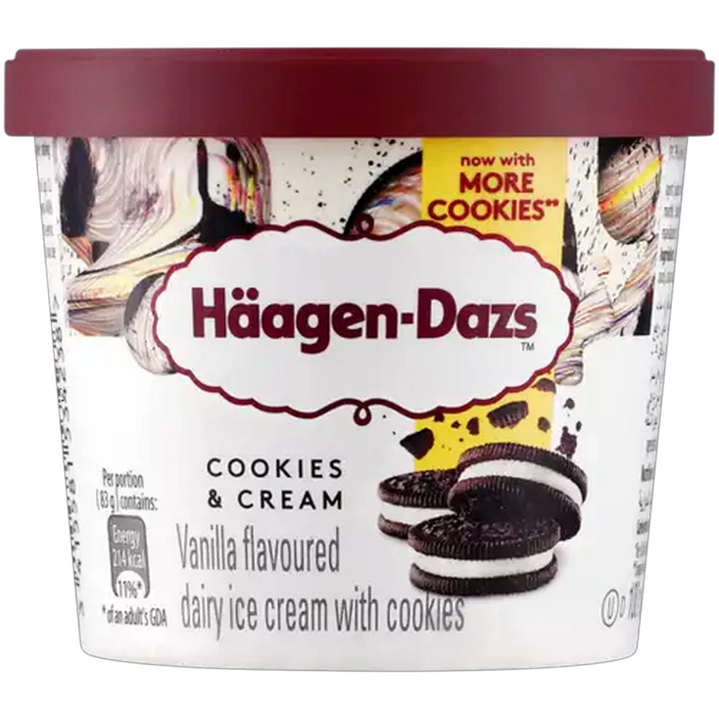 Image of Häagen-Dazs Cookies & Cream Dairy Ice Cream 100ml