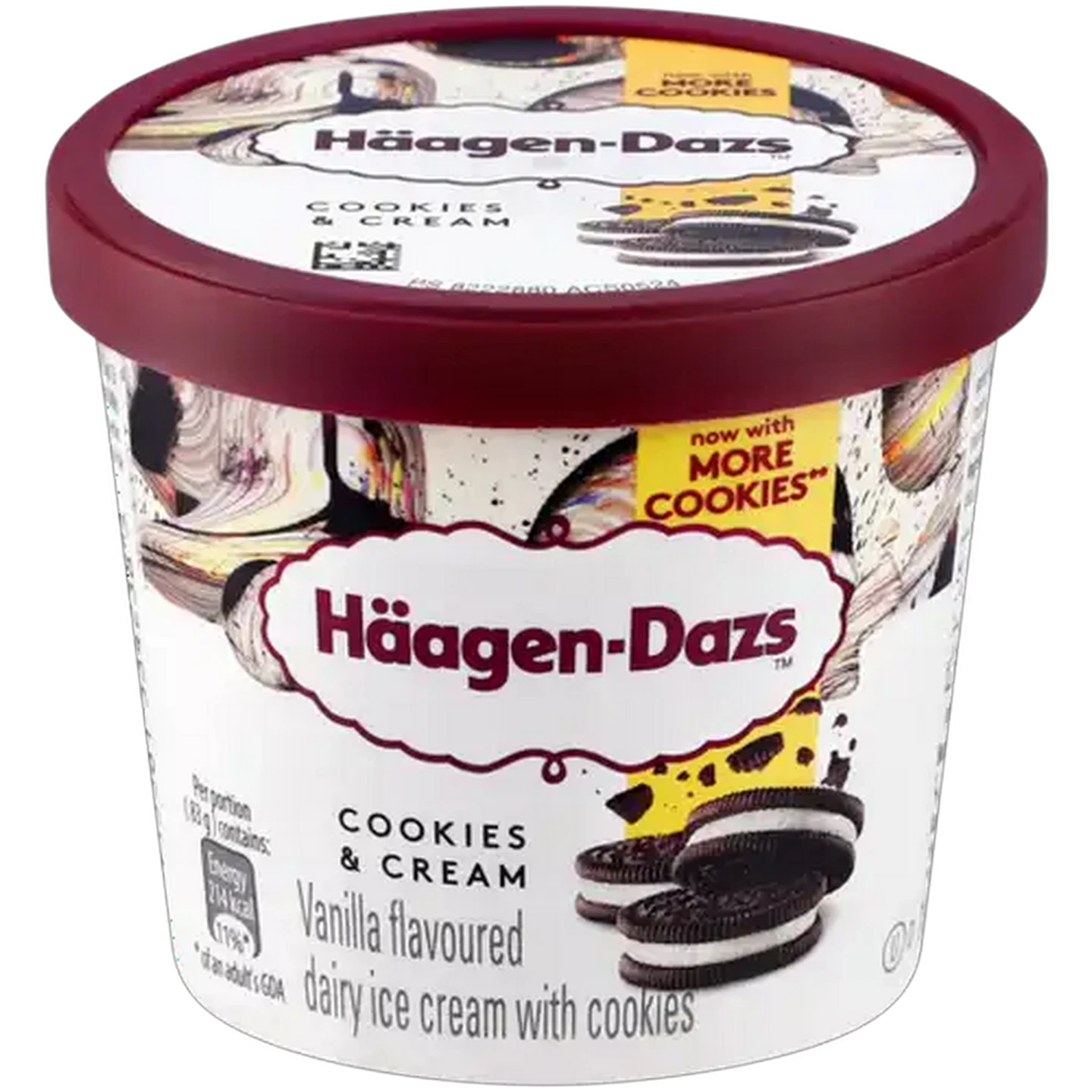 Image of Häagen-Dazs Cookies & Cream Dairy Ice Cream 100ml