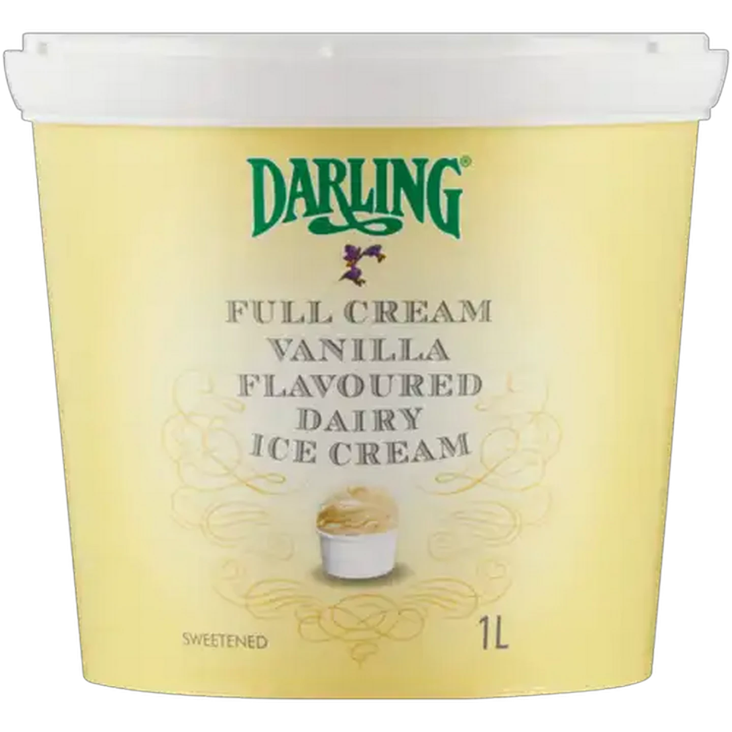 Image of Darling Full Cream Vanilla Ice Cream Tub 1L