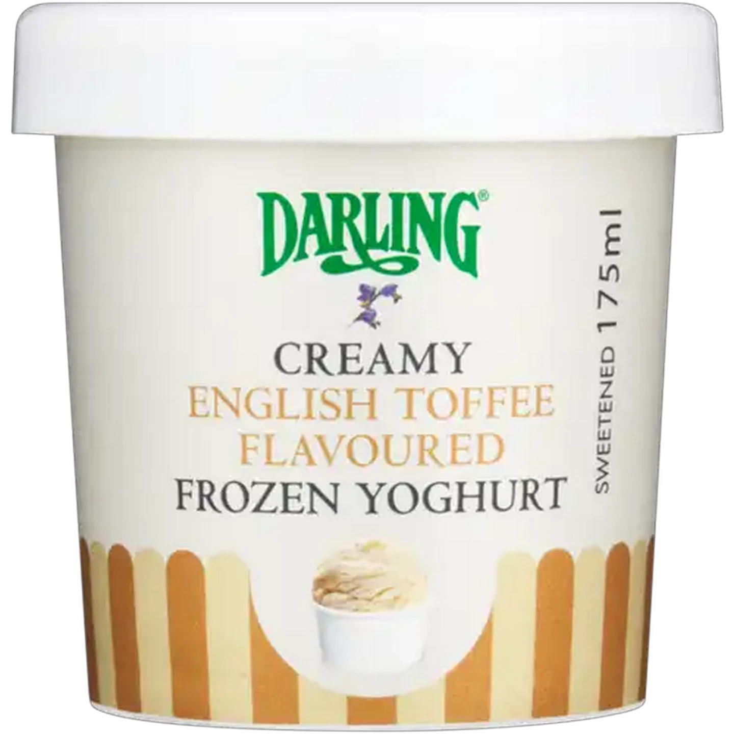 Image of Darling English Toffee Flavoured Frozen Yoghurt Tub 175ml