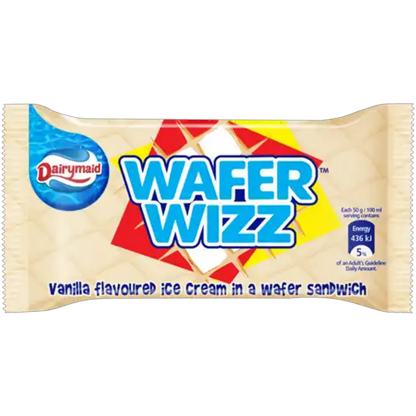 Image of Dairymaid Wafer Wizz Vanilla Flavoured Ice Cream Wafer Sandwich 100ml