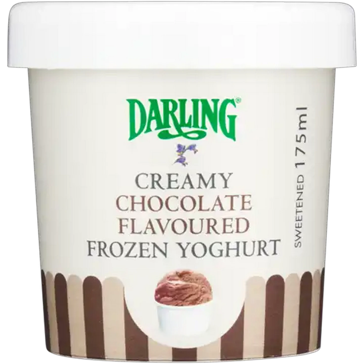 Image of Darling Chocolate Flavoured Frozen Yoghurt Tub 175ml