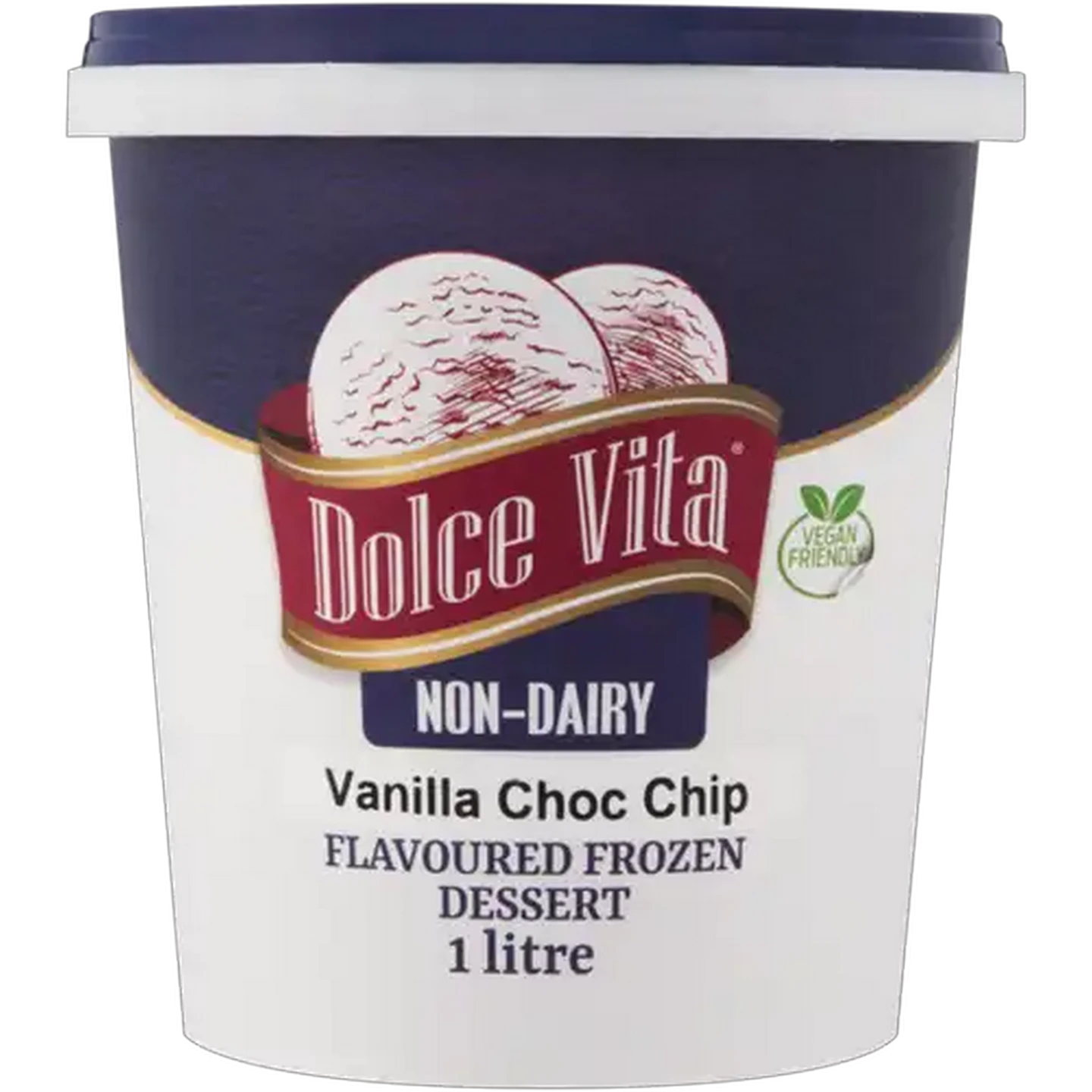Image of Dolce Vita Vanilla Choc Chip Non-Dairy Frozen Dessert 1L