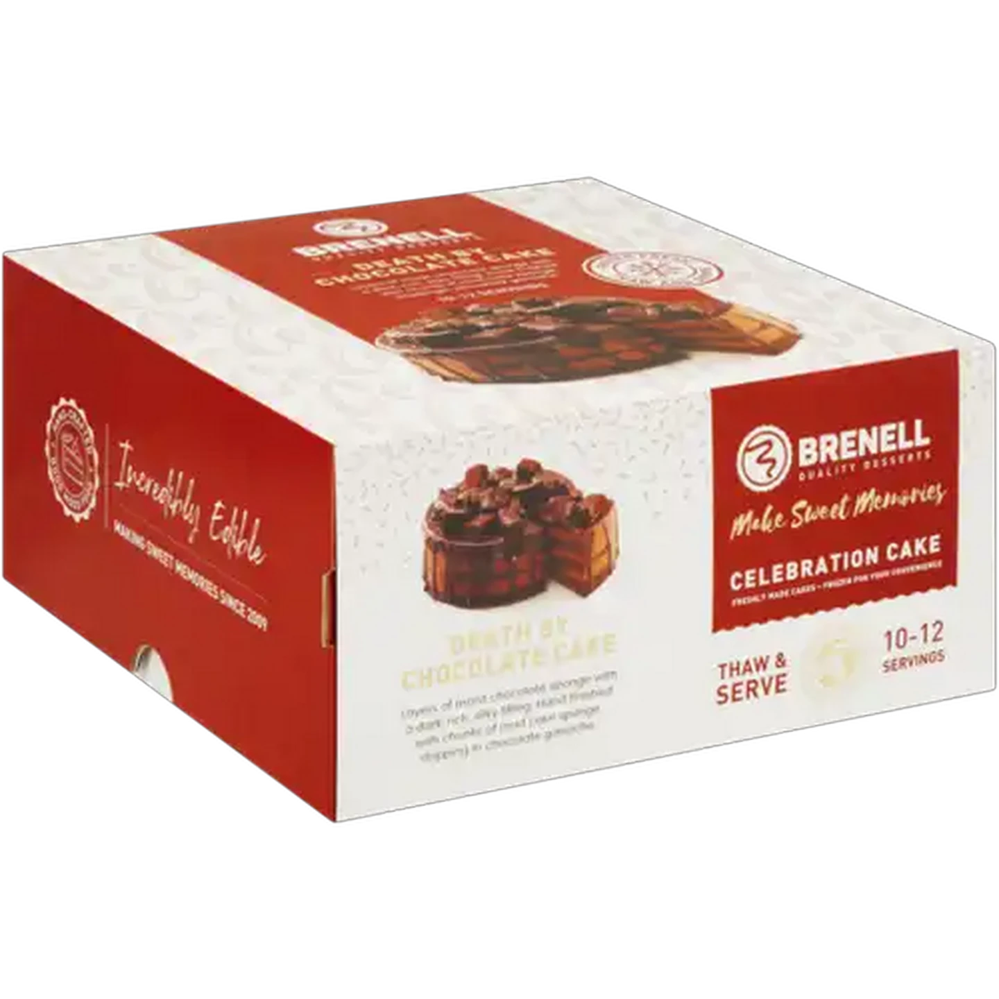 Image of Brenell Desserts Frozen Death By Chocolate Cake 18cm