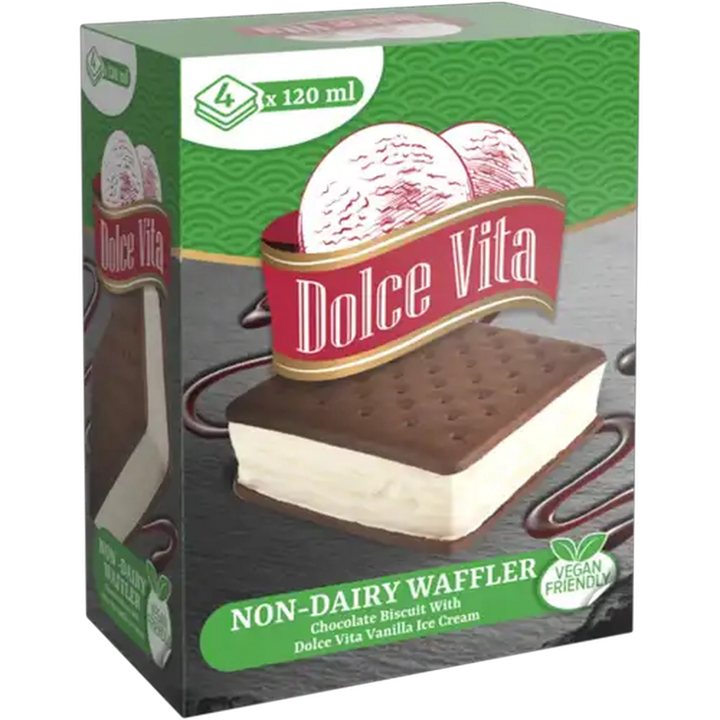 Image of Dolce Vita Non-Dairy Waffler 4 x 120ml