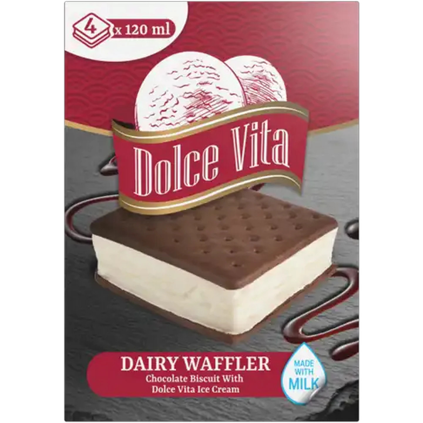 Image of Dolce Vita Dairy Waffler 4 x 120ml