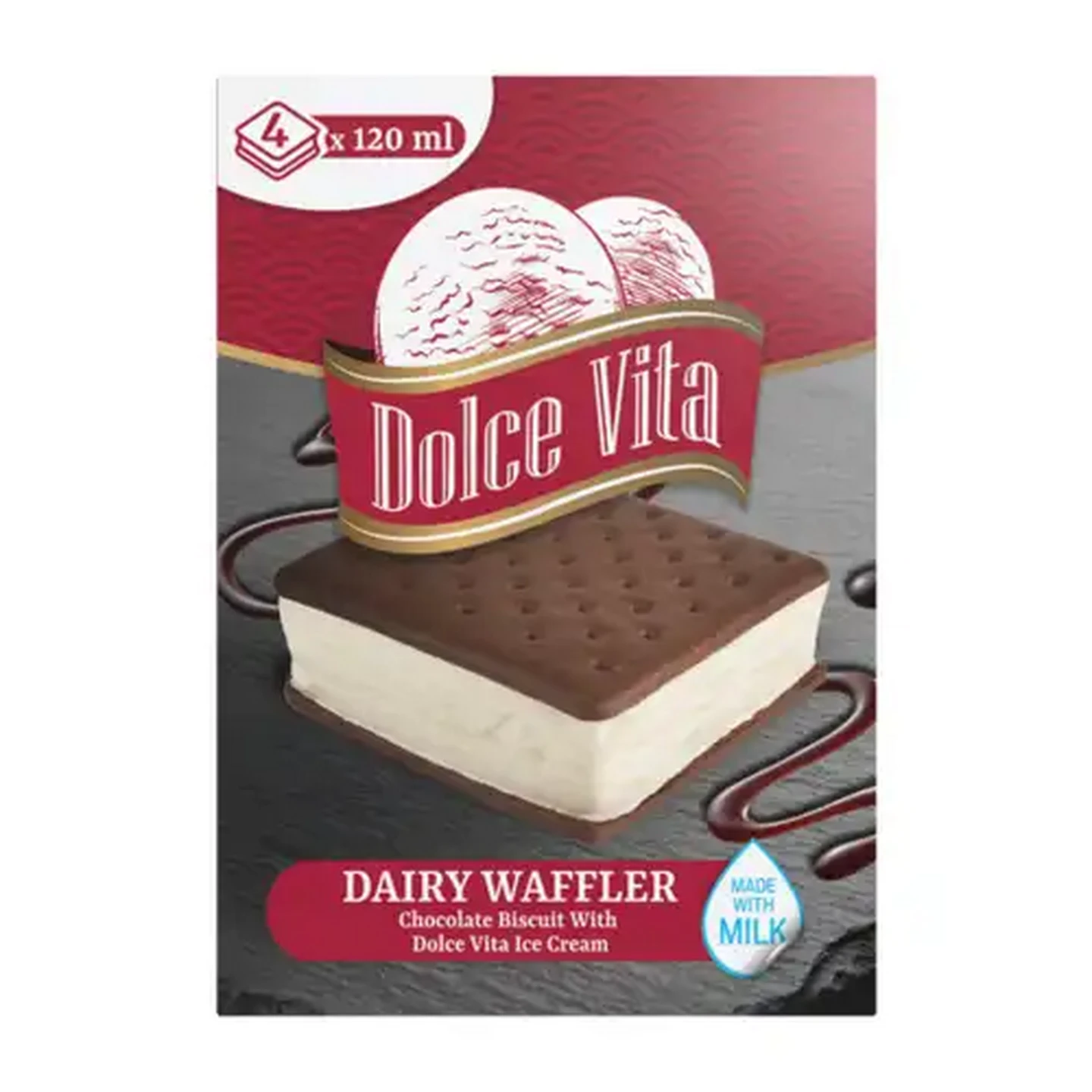 Image of Dolce Vita Dairy Waffler 4 x 120ml
